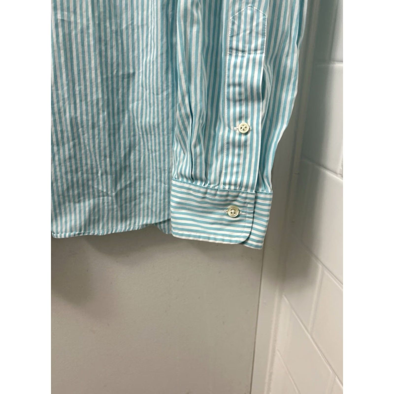 Ralph Lauren VTG Ralph Lauren Shirt Mens XL Blue White Striped Button-Down Logo L/S Size US XL / EU 56 / 4 - 7 Thumbnail