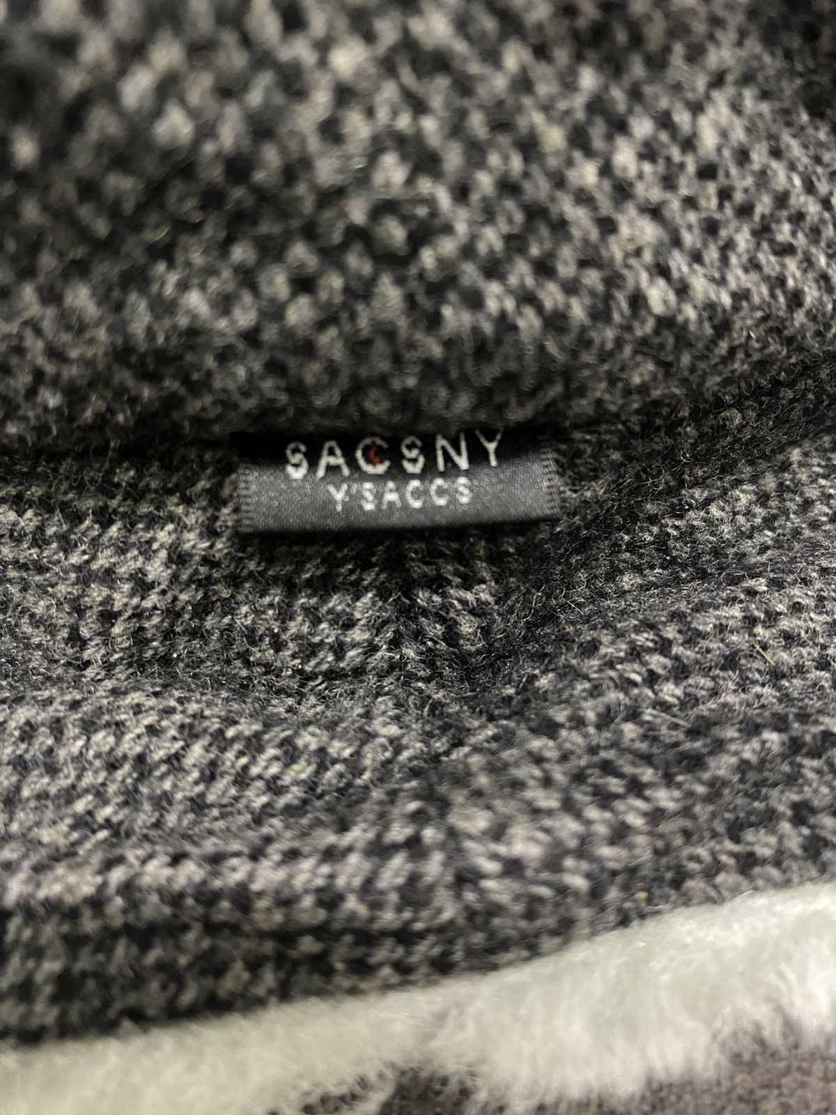 Y's × Yohji Yamamoto Yohji Yamamoto Sacsny Y'saccs Faux fur Lining Wool Hat Size ONE SIZE - 3 Thumbnail