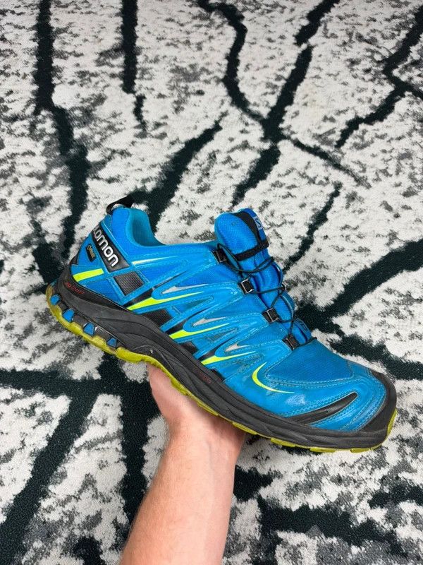 Salomon Salomon XA Pro 3D goretex 49 1/3 blue outdoor trekking shoes Size US 14 / EU 47 - 1 Thumbnail