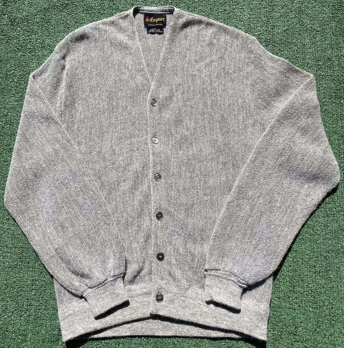 Vintage Vintage 70’s 100% ALPACA 2-Ply Cardigan Grey Sweater Medium Size US M / EU 48-50 / 2 - 1 Thumbnail