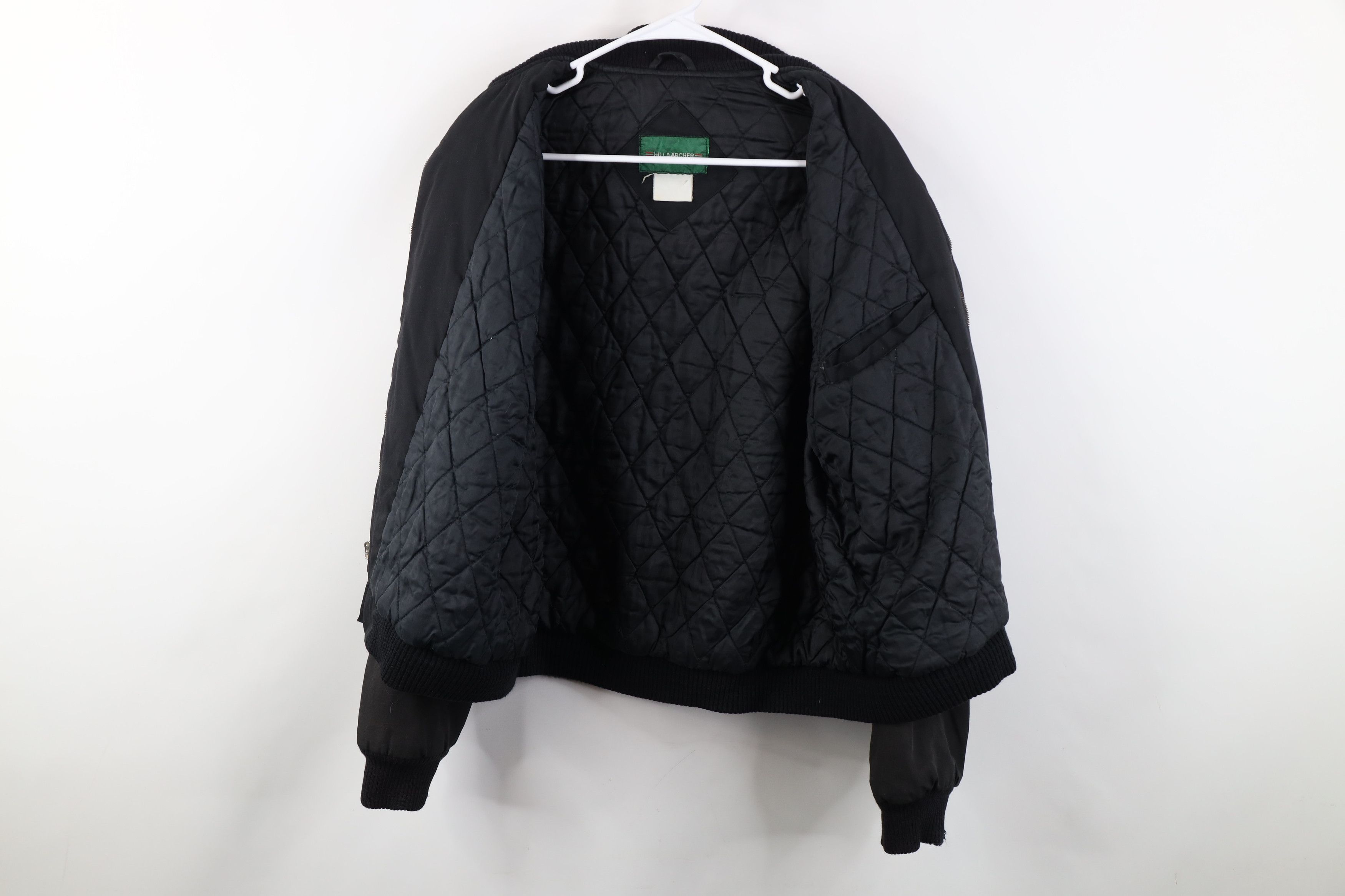 Vintage Vintage 90s Streetwear Quilted Bomber Jacket Black Size US L / EU 52-54 / 3 - 10 Thumbnail