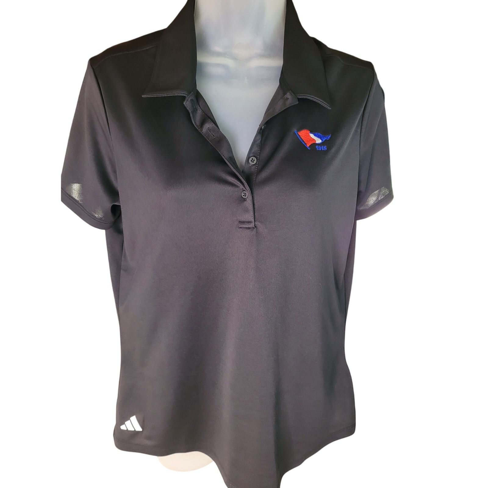 Adidas Adidas Women Black Shirt Short Sleeve SZ Med Size US M / EU 48-50 / 2 - 1 Thumbnail