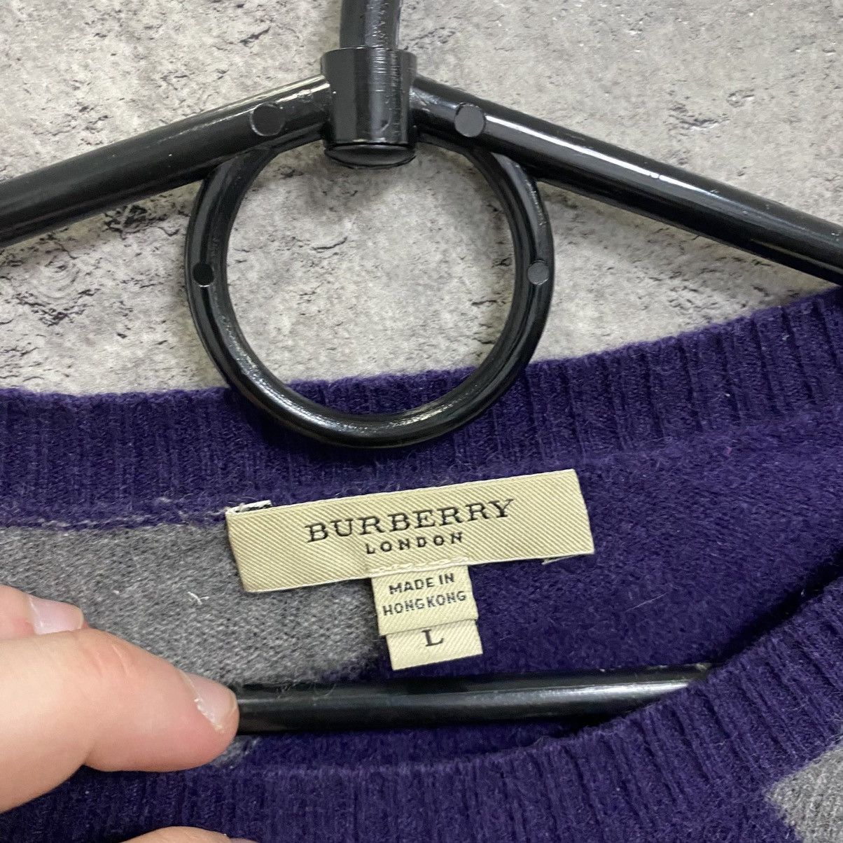 Burberry Burberry London Sweater Cashmere Crew Neck Jumper Size US L / EU 52-54 / 3 - 8 Thumbnail