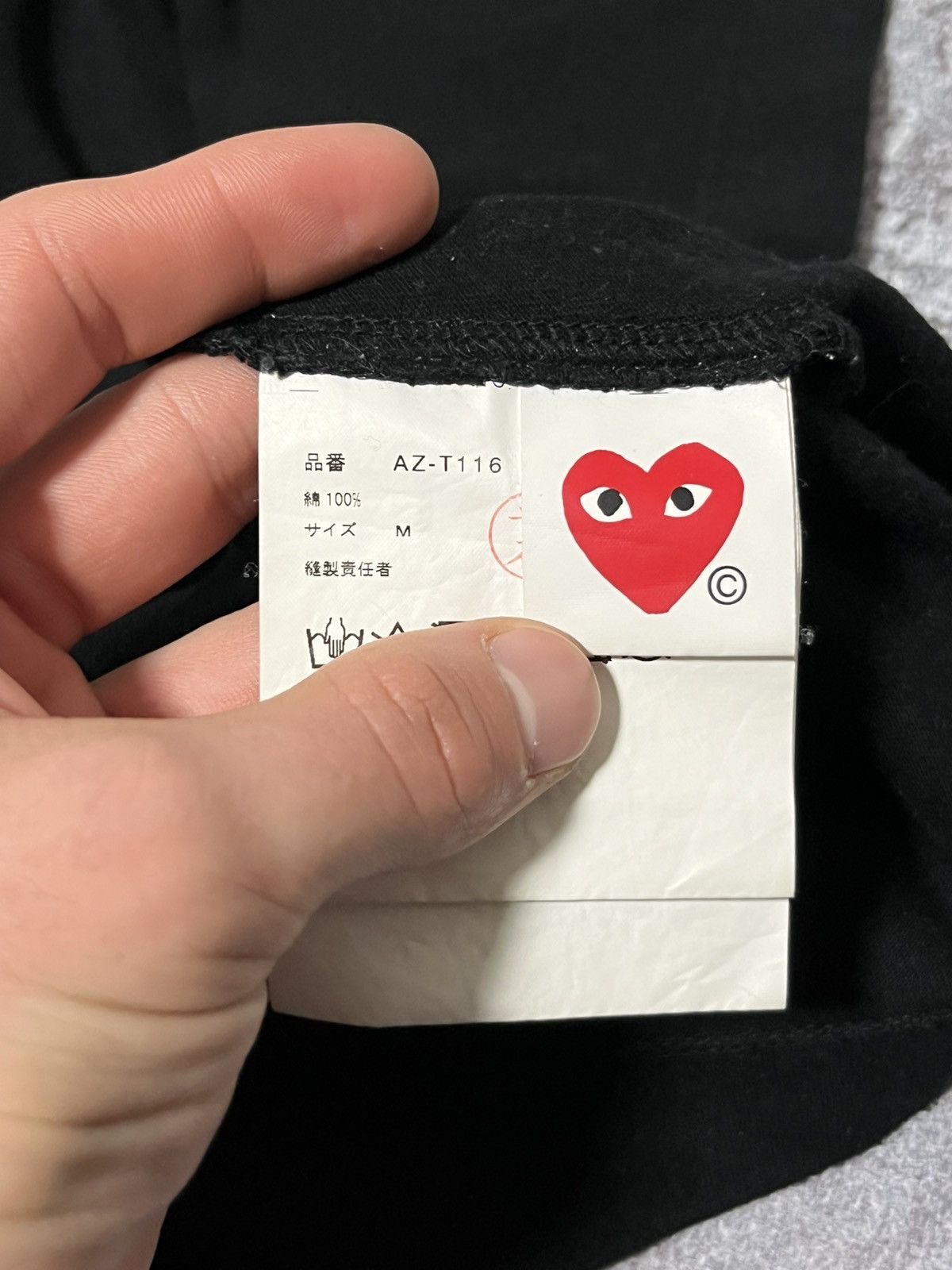 Comme des Garcons PLAY Play Comme des Garsons Big Logo Shirt Size US M / EU 48-50 / 2 - 4 Thumbnail