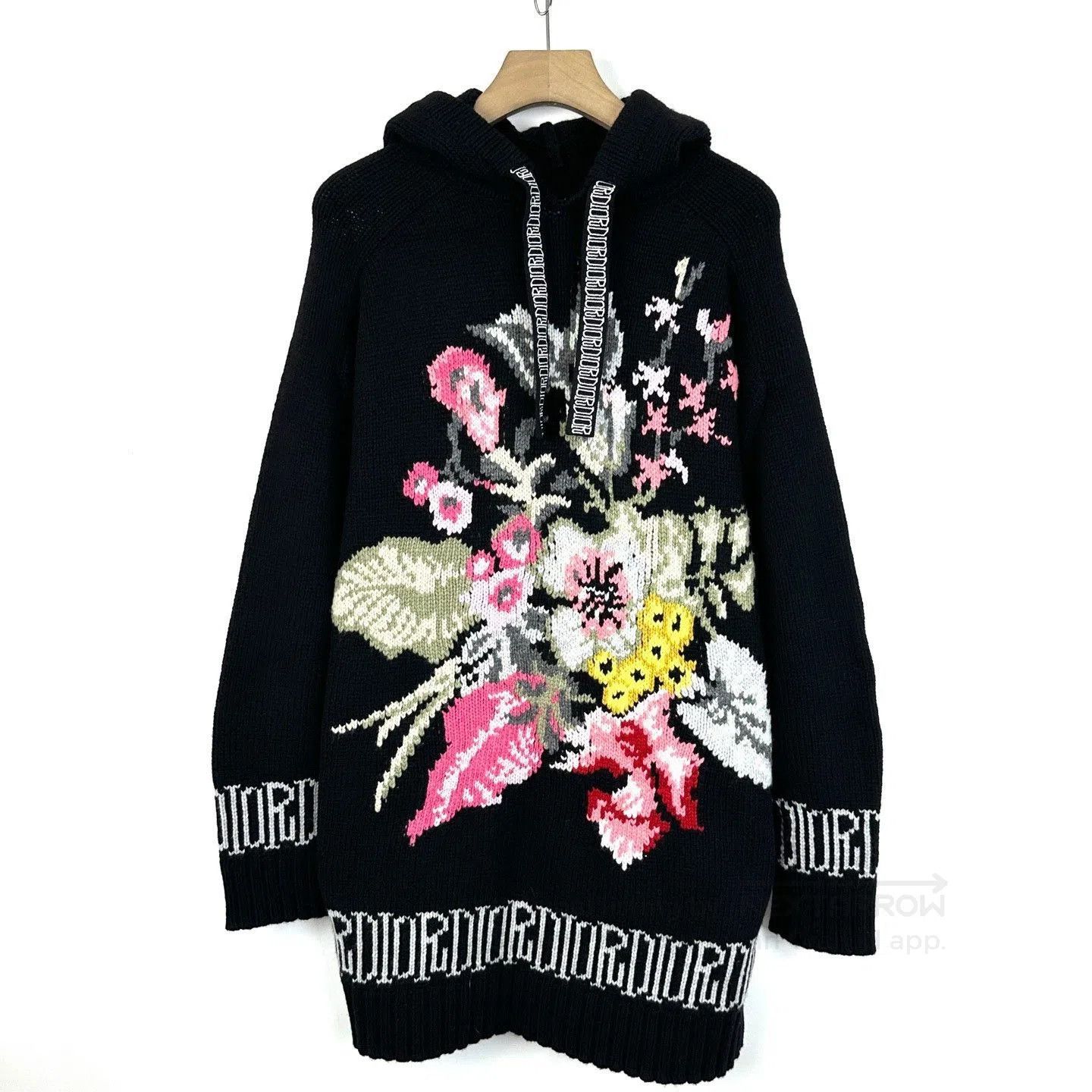 Dior Dior x Stussy Floral Wool Long Knit Sweater. Size US XXS / EU 40 - 2 Thumbnail