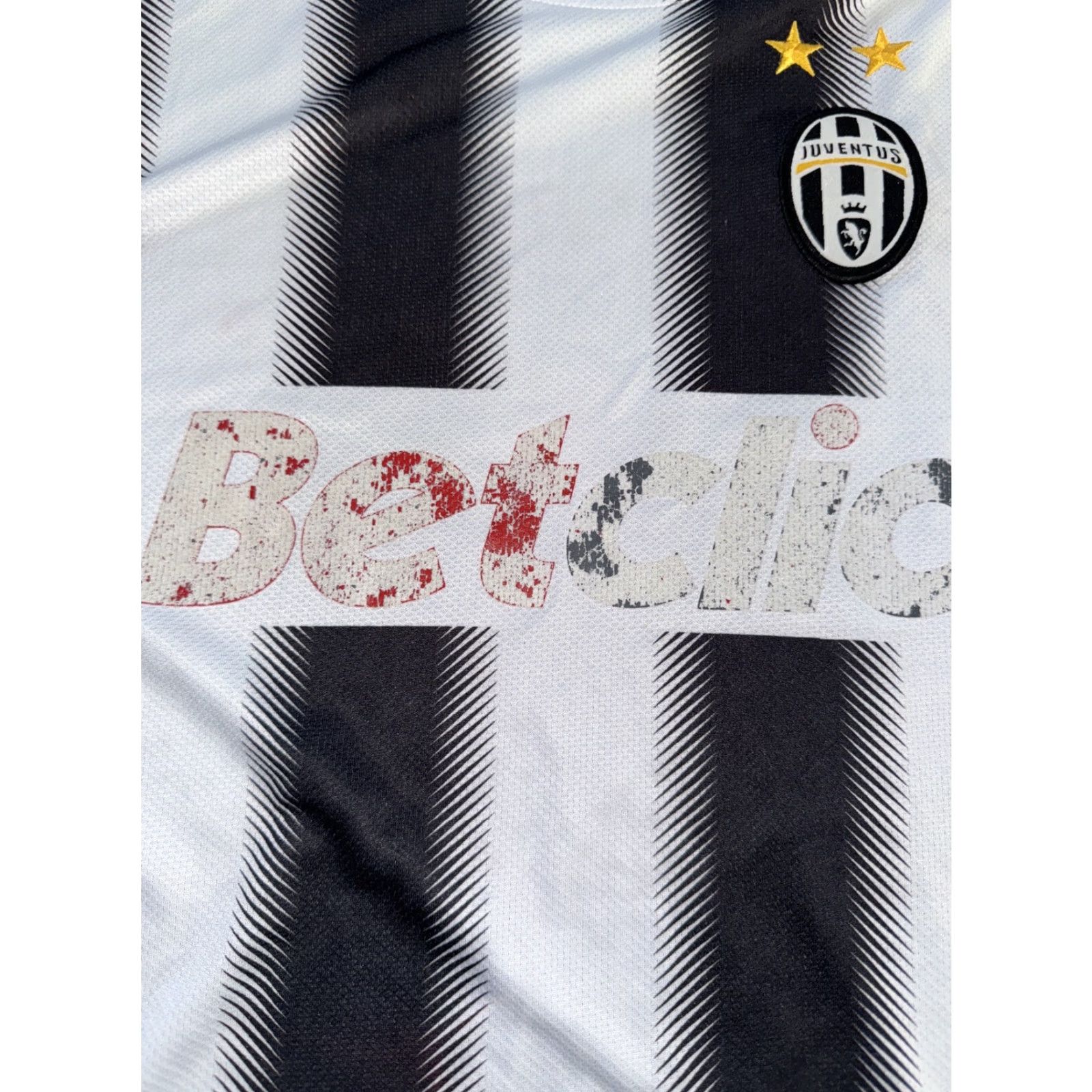 Vintage Juventus FC Jersey Men L Black Striped Soccer Casual Activewear 20x30 Size US L / EU 52-54 / 3 - 2 Thumbnail