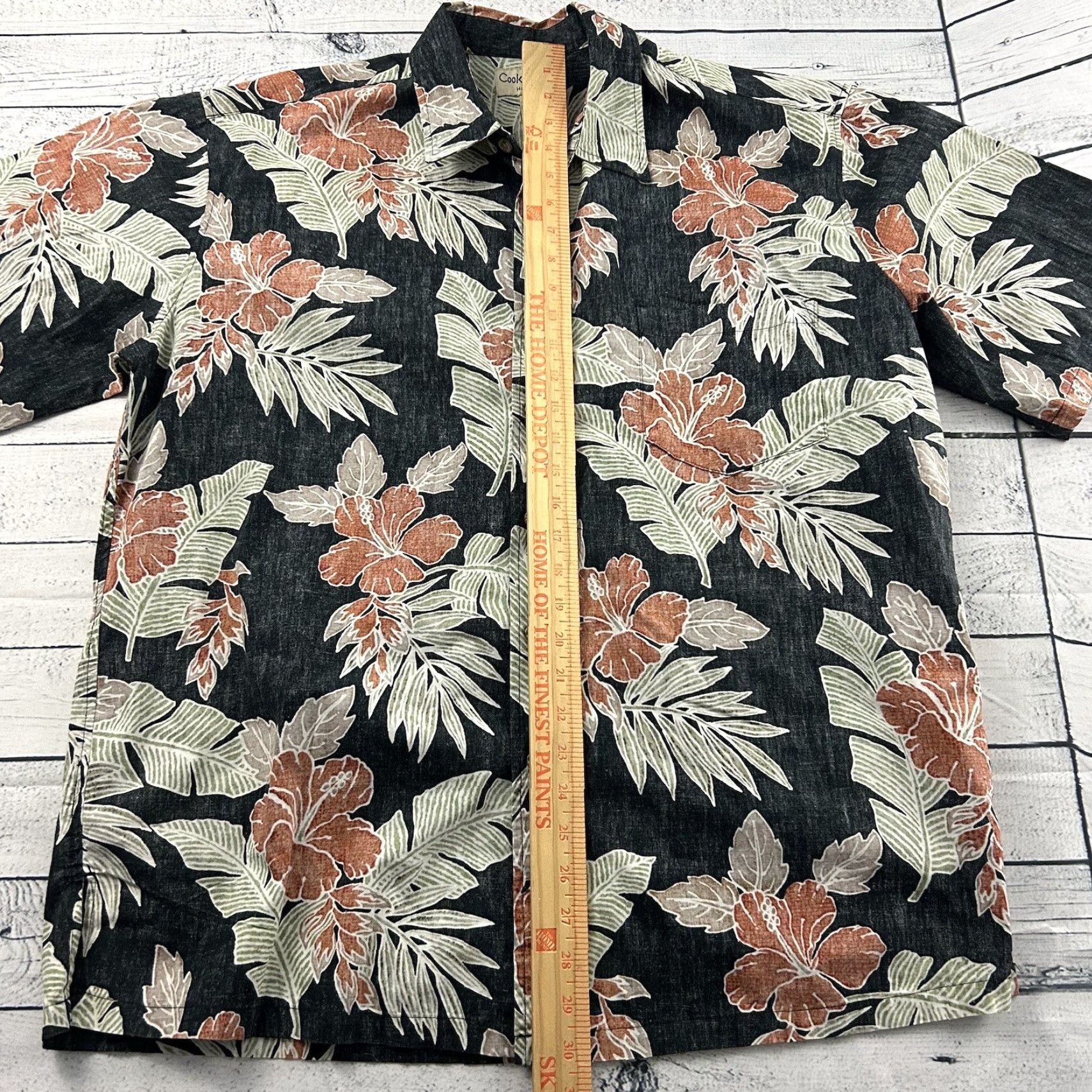 Vintage Cooke Street Hawaiian Floral Short Sleeve Button-Up Shirt Men's XL Black Size US XL / EU 56 / 4 - 3 Thumbnail