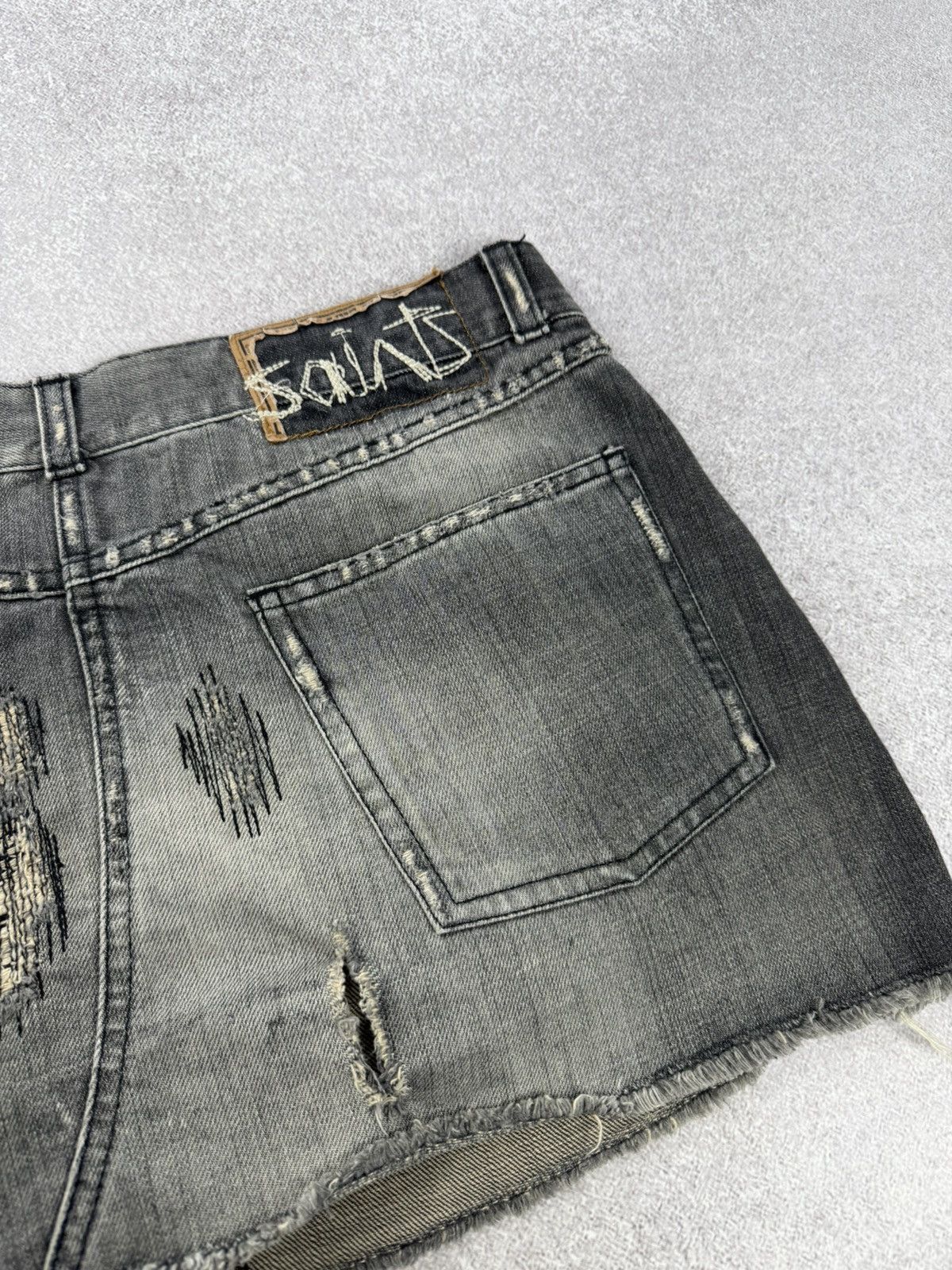 Allsaints Allsaints Distressed Denim Mini Skirts Size M Size 26" / US 2 / IT 38 - 9 Thumbnail