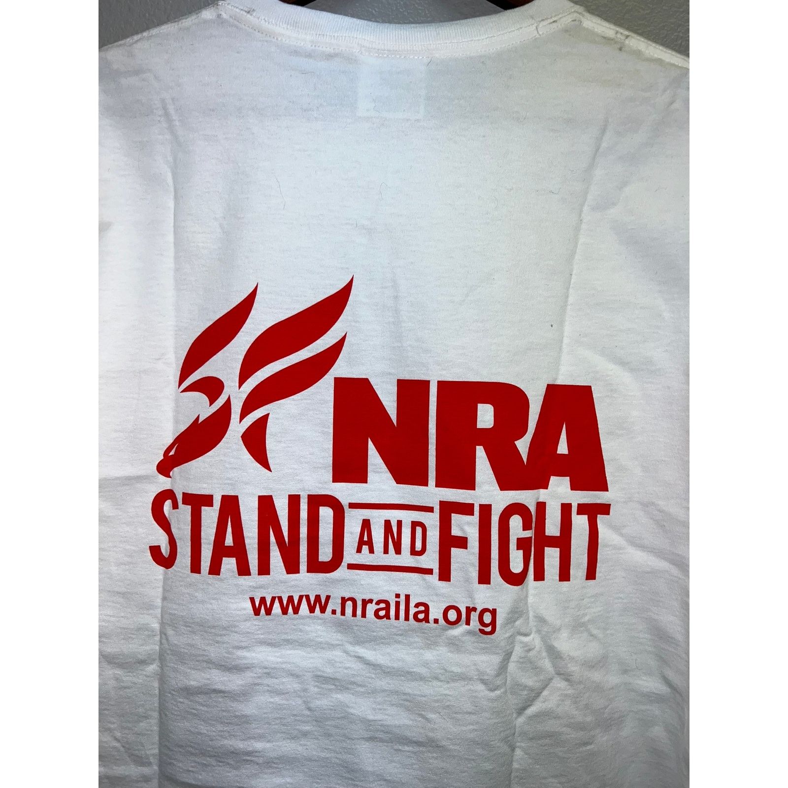 Port & Company NRA Shirt Stand & Fight NRAILA National Rifle White Tee XL Size US XL / EU 56 / 4 - 6 Thumbnail