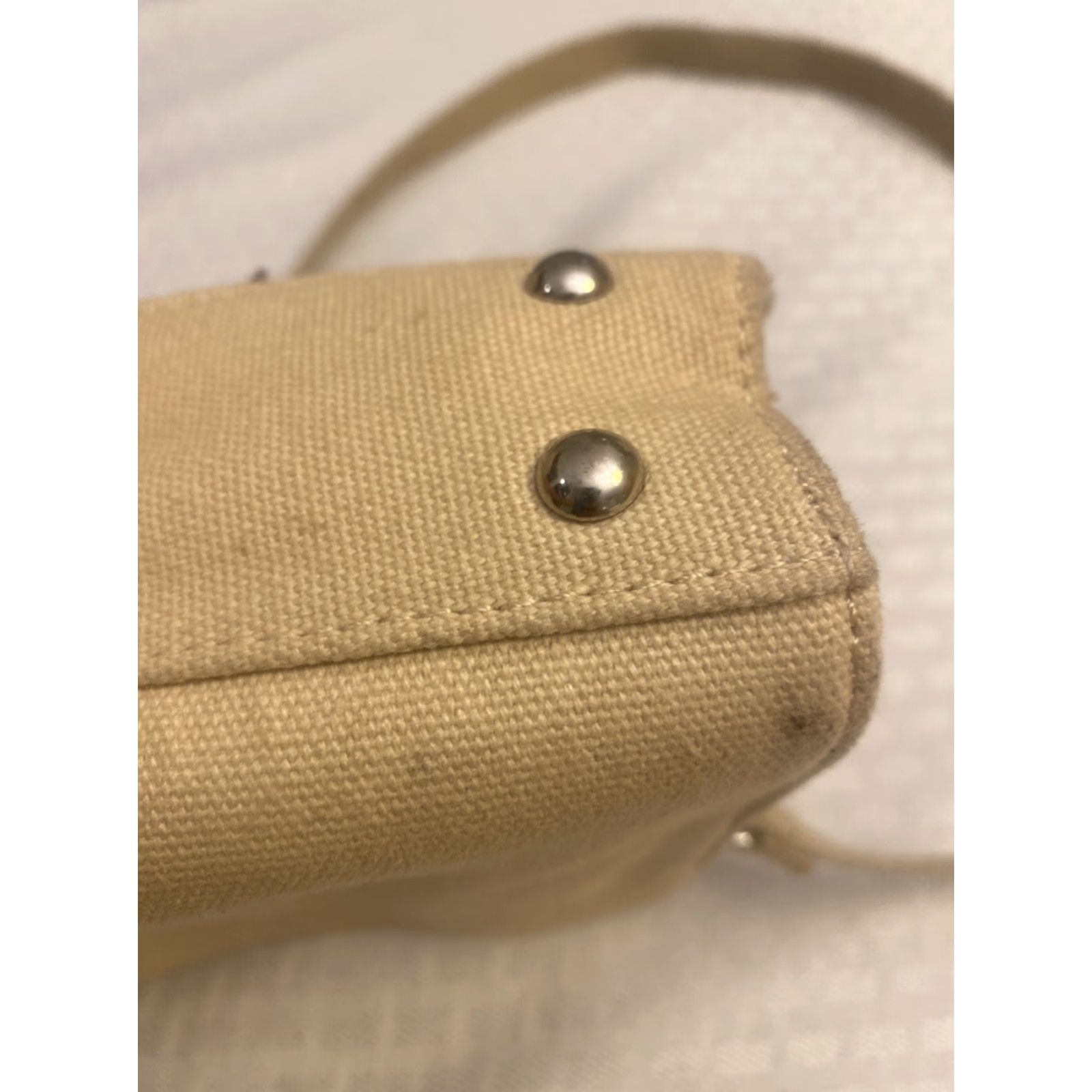 Brandon Blackwood Brandon Blackwood End Systemic Racism Tan Cream Canvas Mini Tote Bag Crossbody Mini Bag Womens Size ONE SIZE - 3 Thumbnail