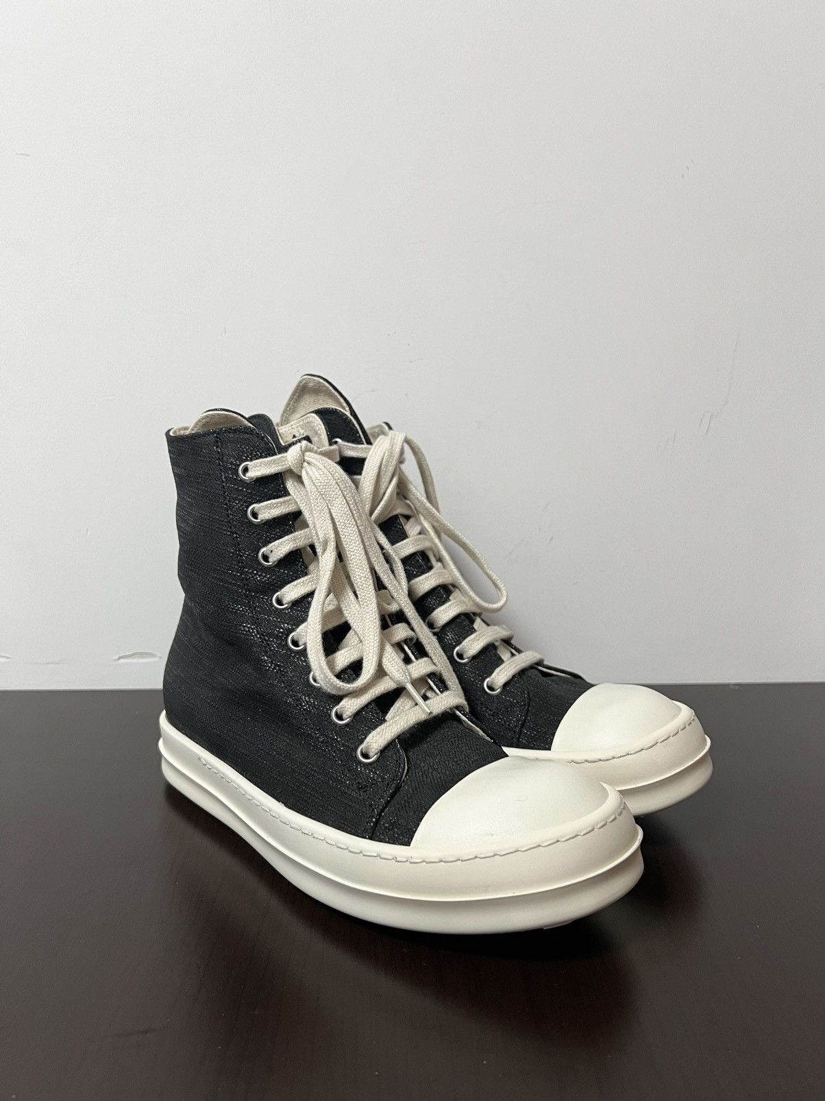 Rick Owens Drkshdw Rick owens ramones high top sneakers sz 36 Size US 6 / IT 36 - 6 Thumbnail