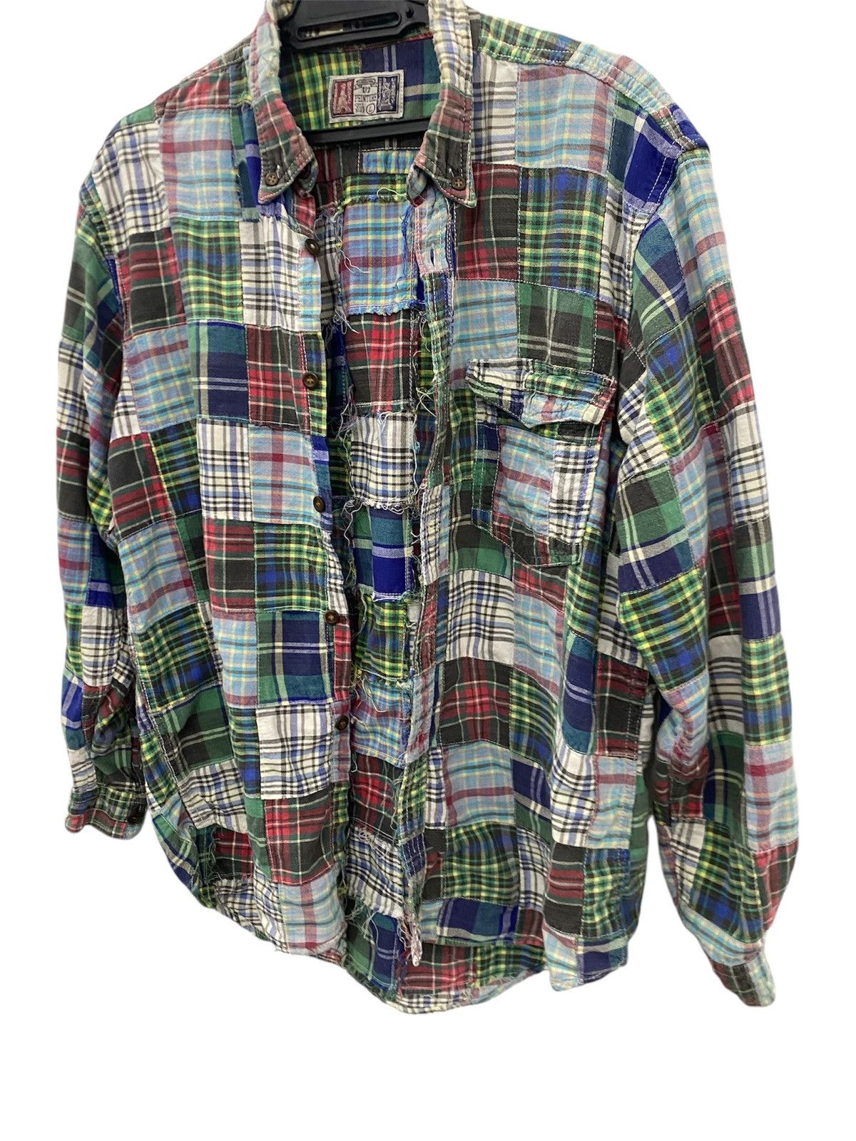 Japanese Brand JAPAN BRAND SHIRT PATCHWORK BUTTON UP Size US M / EU 48-50 / 2 - 3 Thumbnail