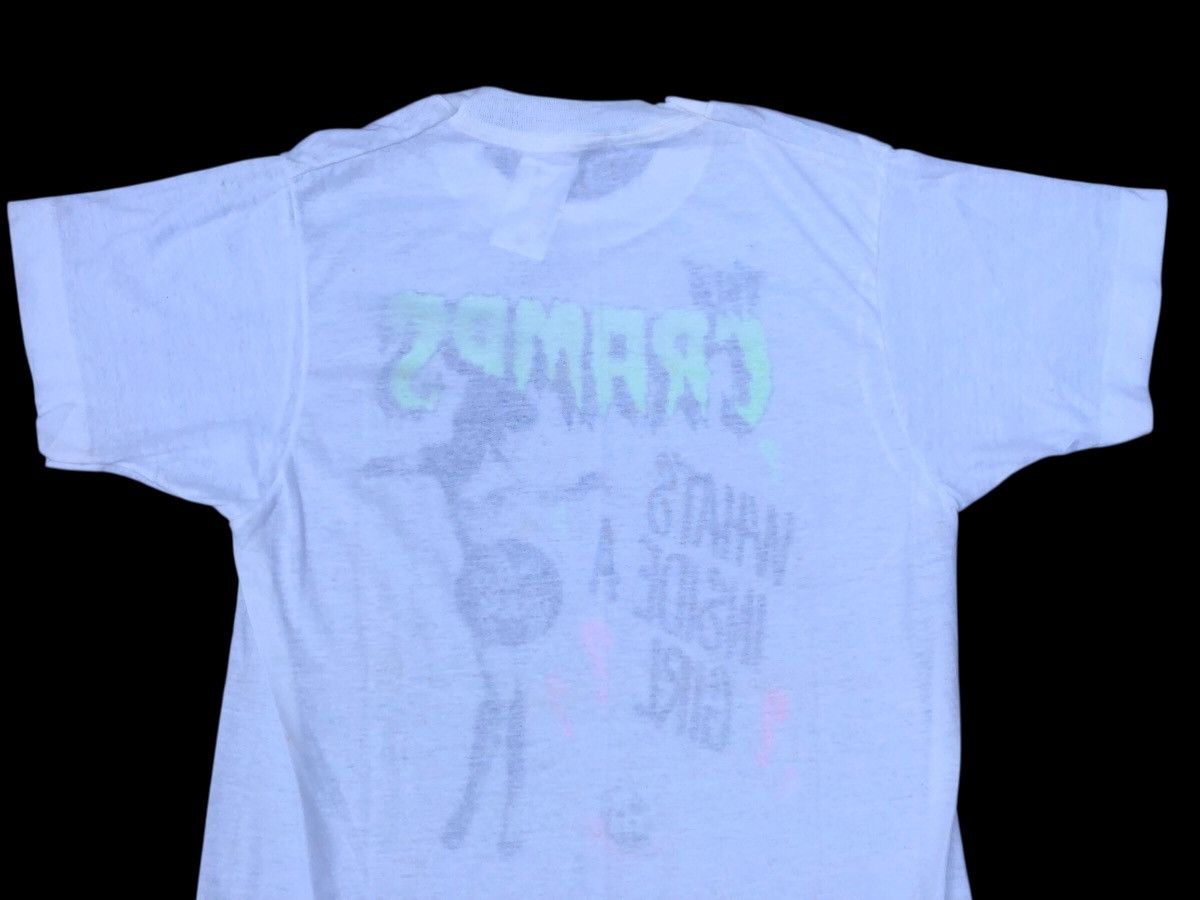 Band Tees 🔥Vtg 80s THE CRAMPS 'What's Inside A Girl' Punk Band T-Shirt Size US S / EU 44-46 / 1 - 7 Thumbnail