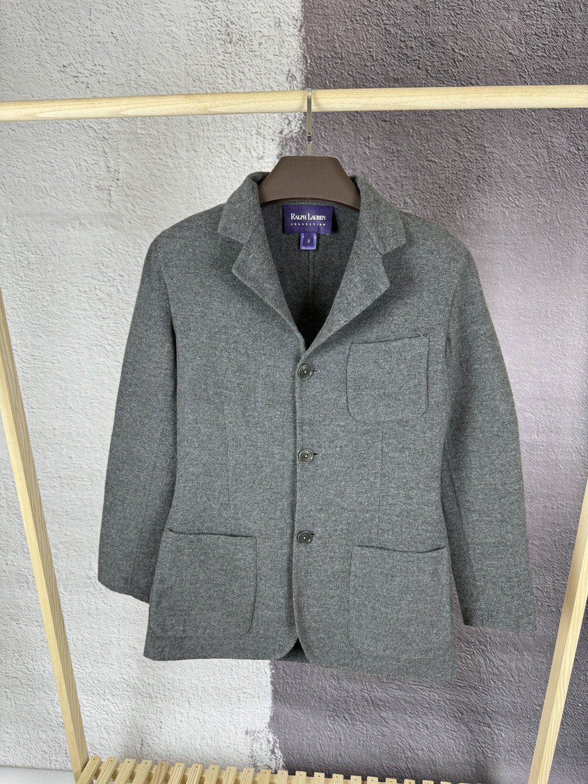 image of Made In USA x Ralph Lauren Ralph Laurent Purple Label Collection 100% Cashmere Coat Usa in Grey, Wo