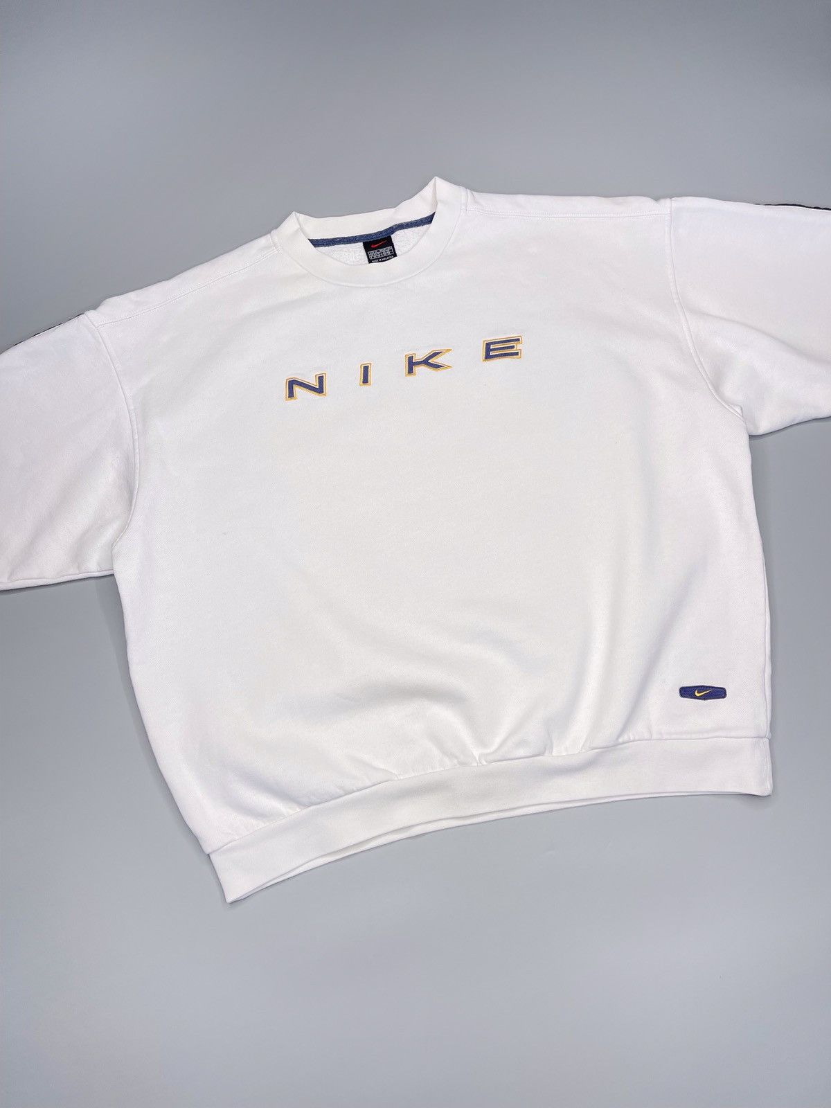 Nike × Vintage Vintage Y2k Nike Big Logo Sweatshirt 90’s Size US XL / EU 56 / 4 - 5 Thumbnail