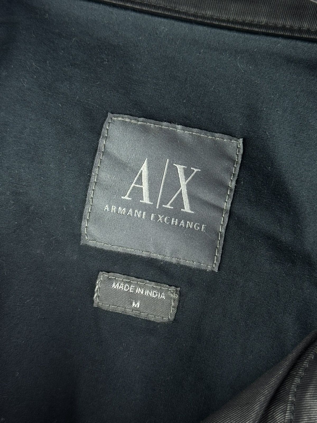 Armani Exchange Vintage 00s Armani Exchange Leather Jacket Balck Size US M / EU 48-50 / 2 - 7 Thumbnail