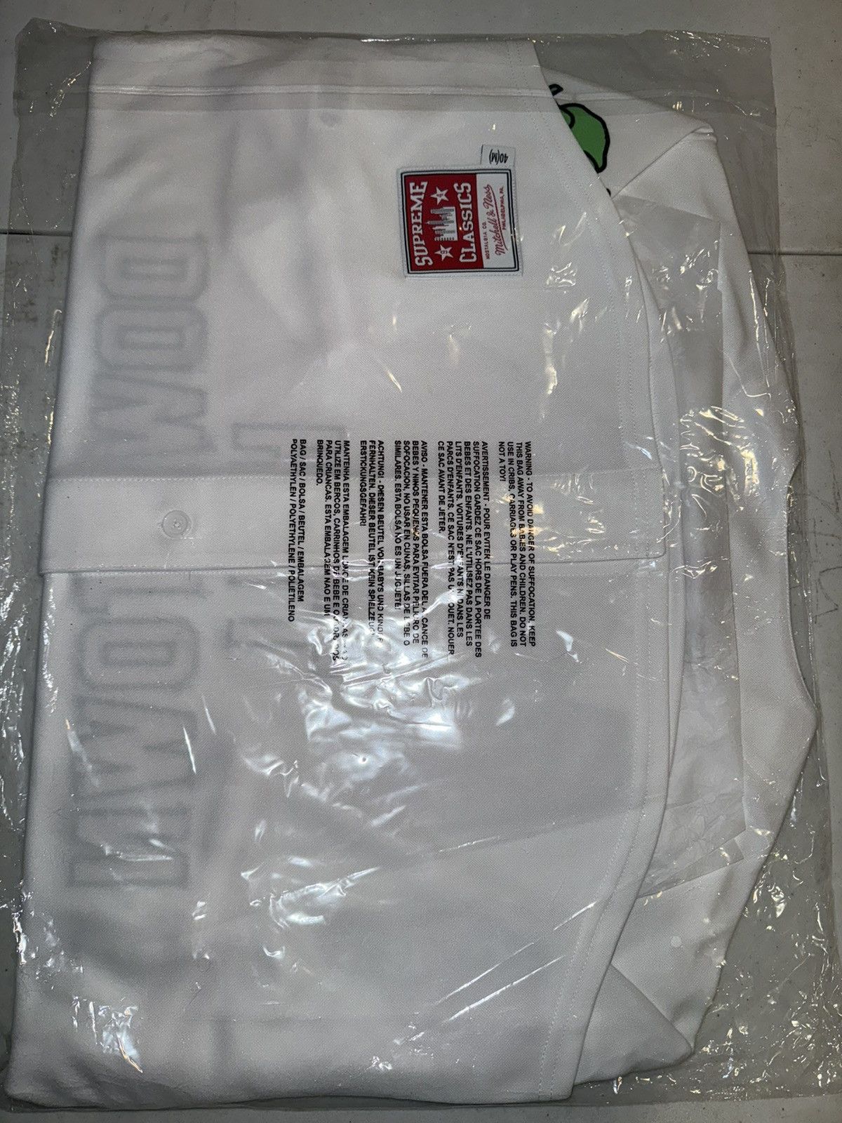 Mitchell & Ness × Supreme Supreme x Mitchell & Ness Downtown Hell Baseball Jersey Size US M / EU 48-50 / 2 - 4 Thumbnail