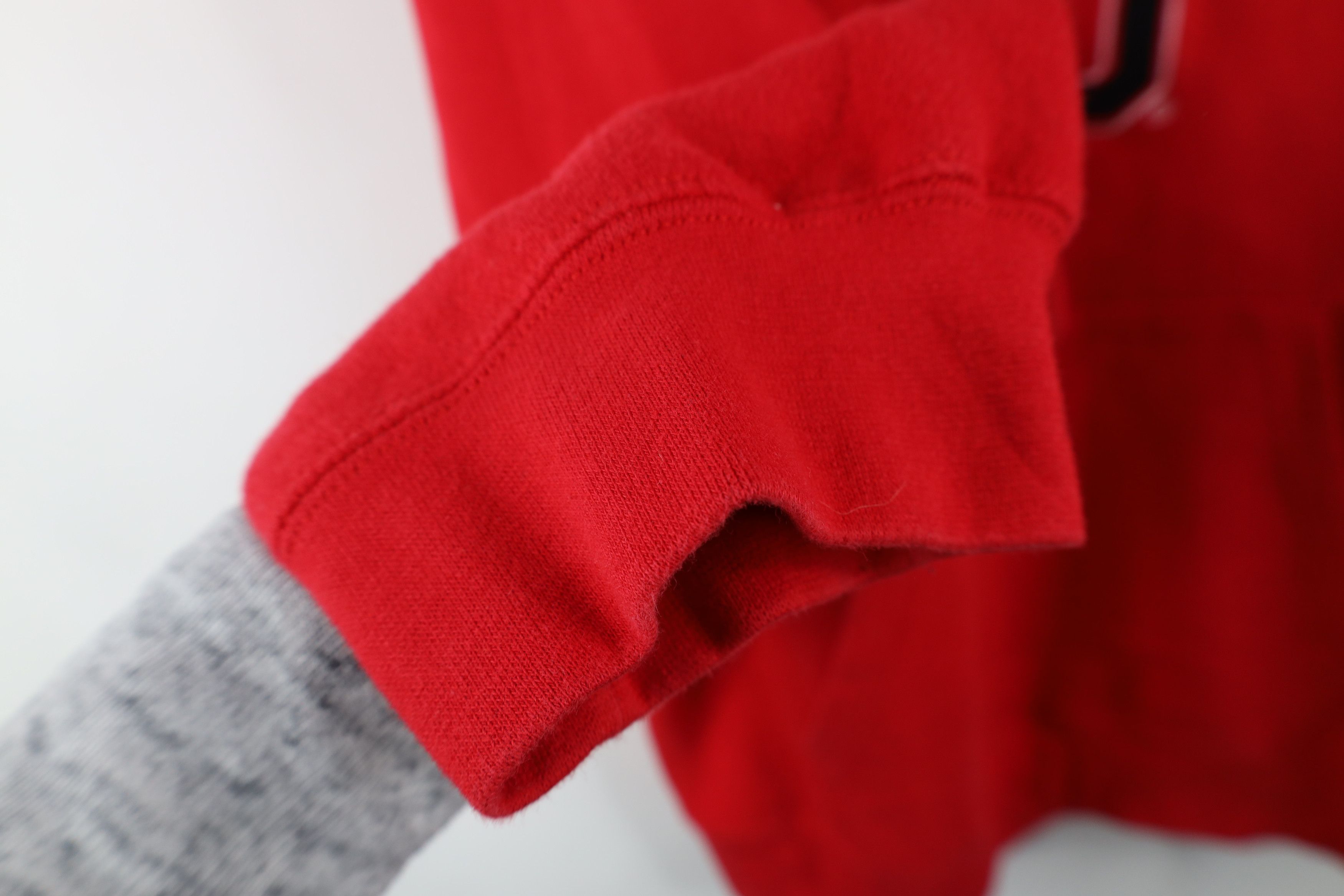 Vintage Vintage 90s Fit Ohio State University Hoodie Sweatshirt Red Size US XL / EU 56 / 4 - 10 Thumbnail