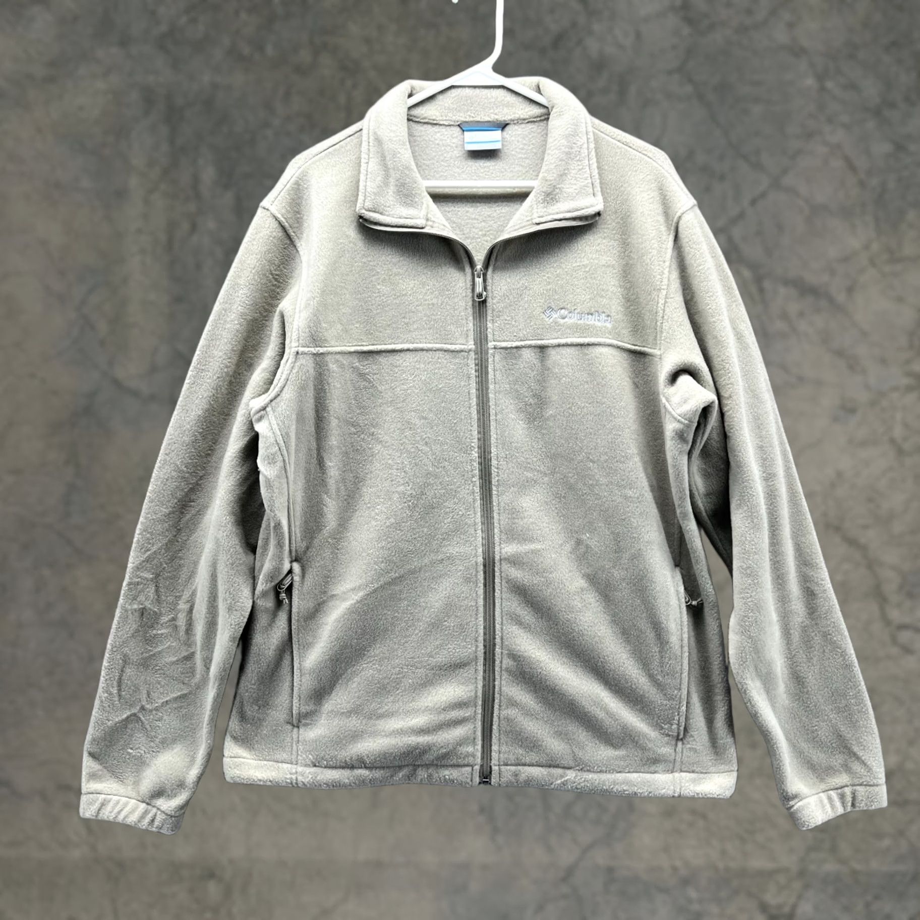 Vintage VINTAGE Columbia Sweater Men Large adult Beige Full Zip Polyester Full Zip Jacket Fleece Size US L / EU 52-54 / 3 - 1 Thumbnail