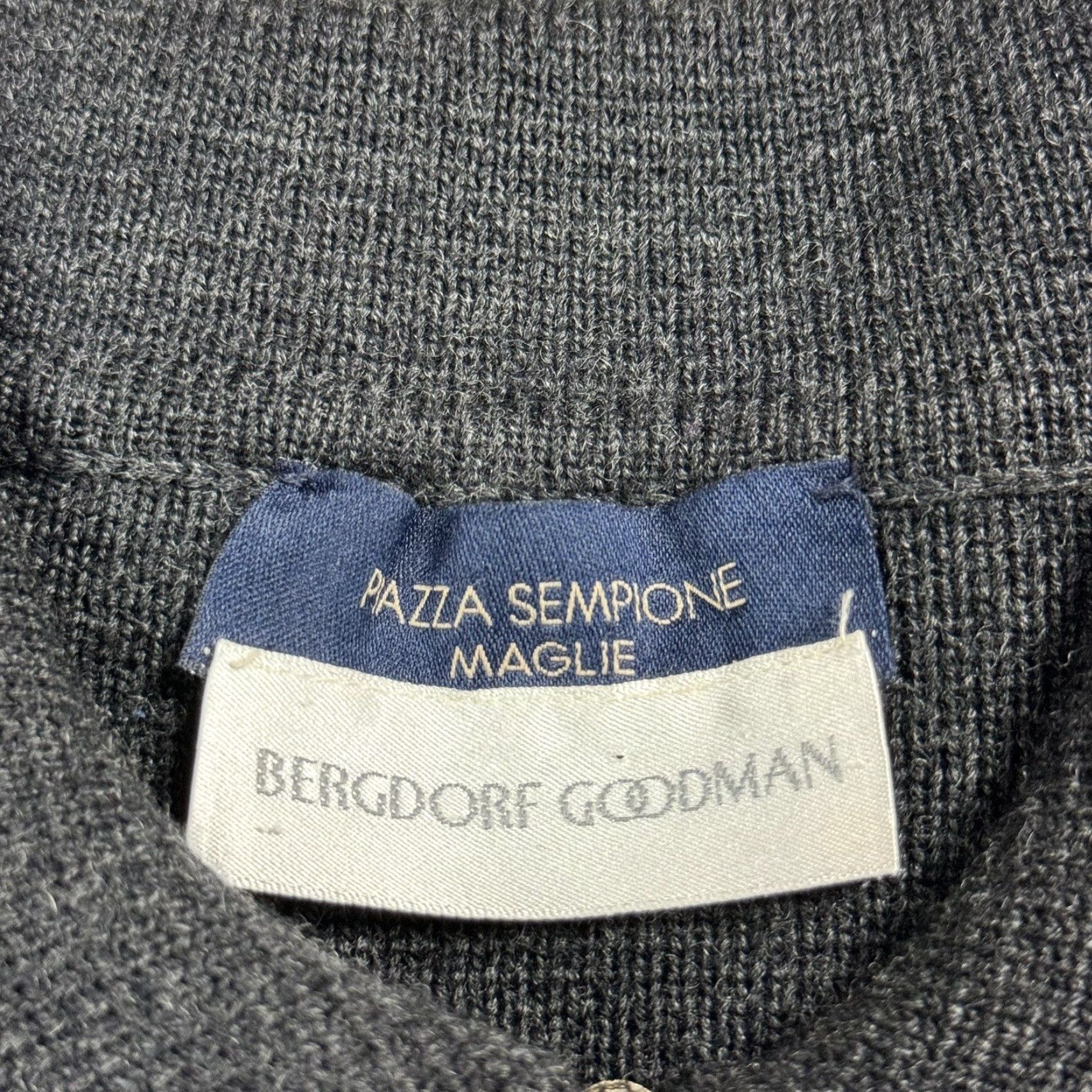 Piazza Sempione PIAZZA SEMPIONE Women's 100% Wool Full Zip Cardigan Sweater Size 44 Charcoal Gray Modern Elegant Size M / US 6-8 / IT 42-44 - 5 Thumbnail