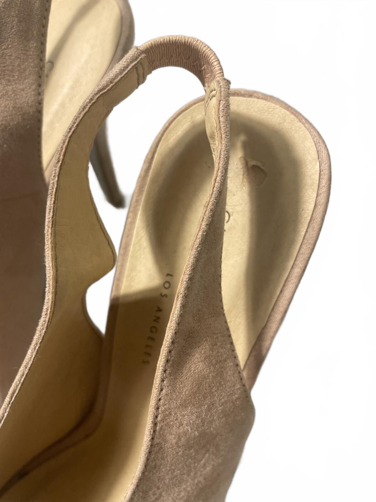 Other Chinese Laundry Women's Suede Peep Heels 8.5 Wedding Beige Size US 8.5 / IT 38.5 - 4 Thumbnail