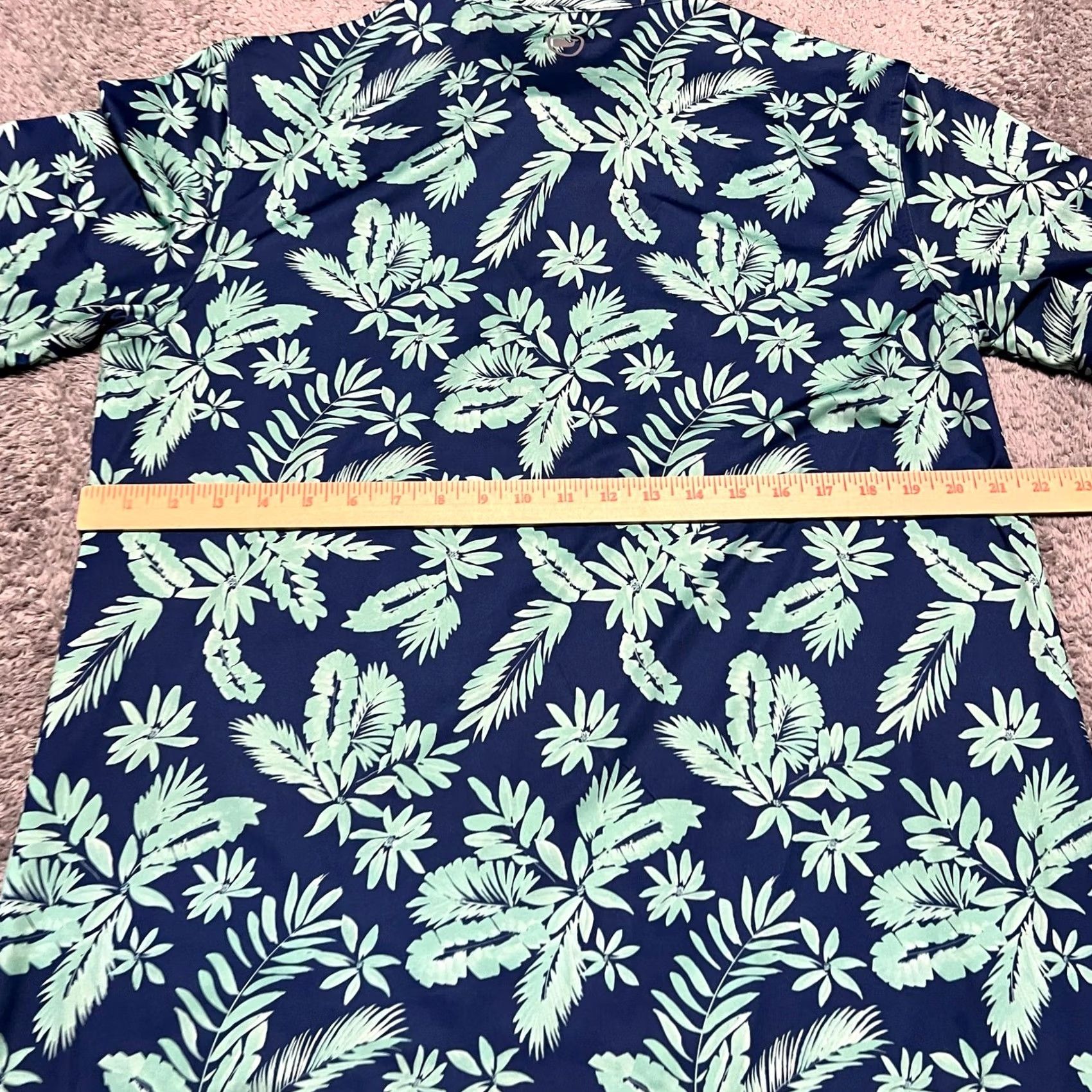 Vineyard Vines Vineyard Vines Polo Shirt Mens Large Blue Floral Short Sleeve Performance Golf Mens L Blue Polo Shirt Size US L / EU 52-54 / 3 - 5 Thumbnail