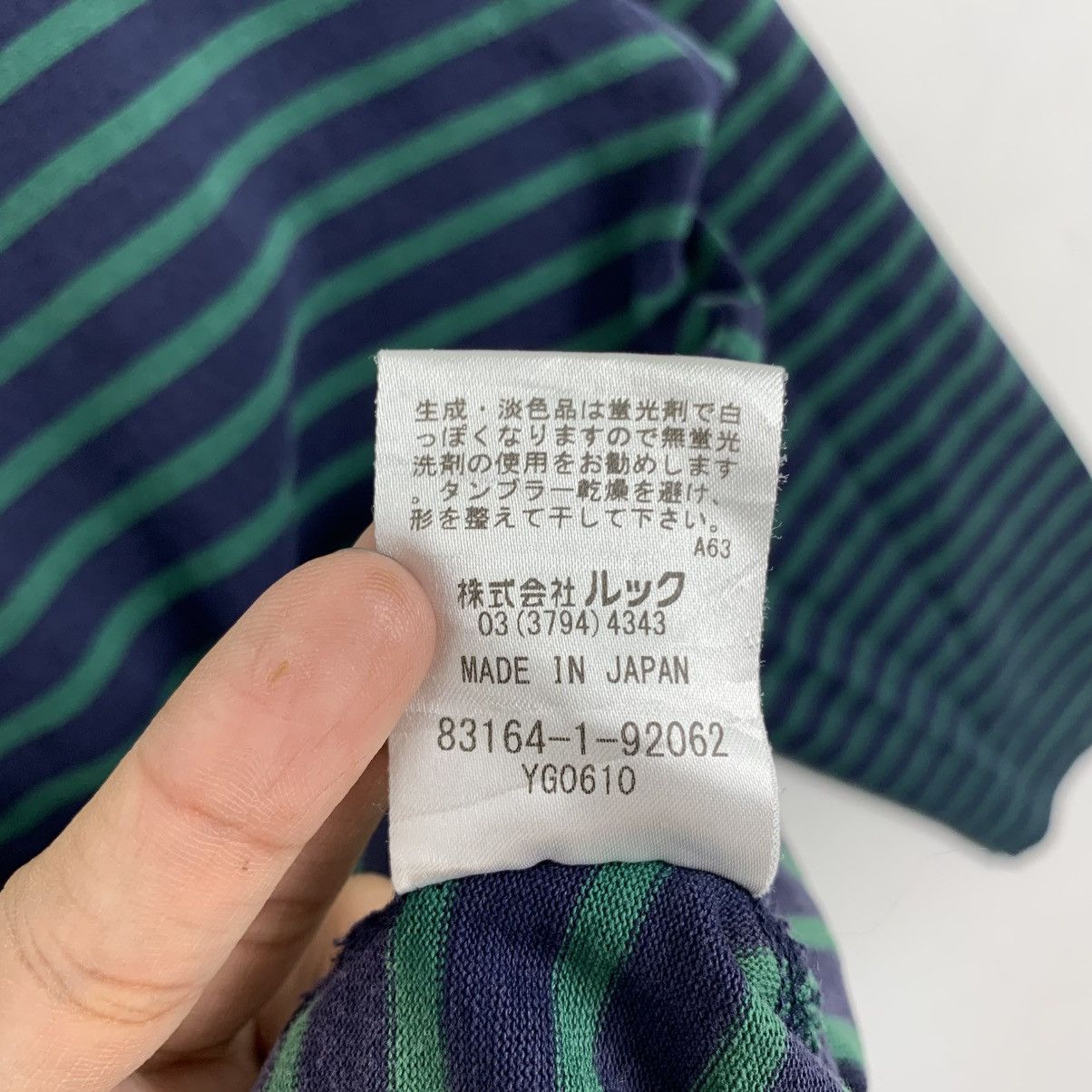 Japanese Brand ROGA Stripes Japanese Brand Long Sleeve Tshirt Size M / US 6-8 / IT 42-44 - 7 Thumbnail