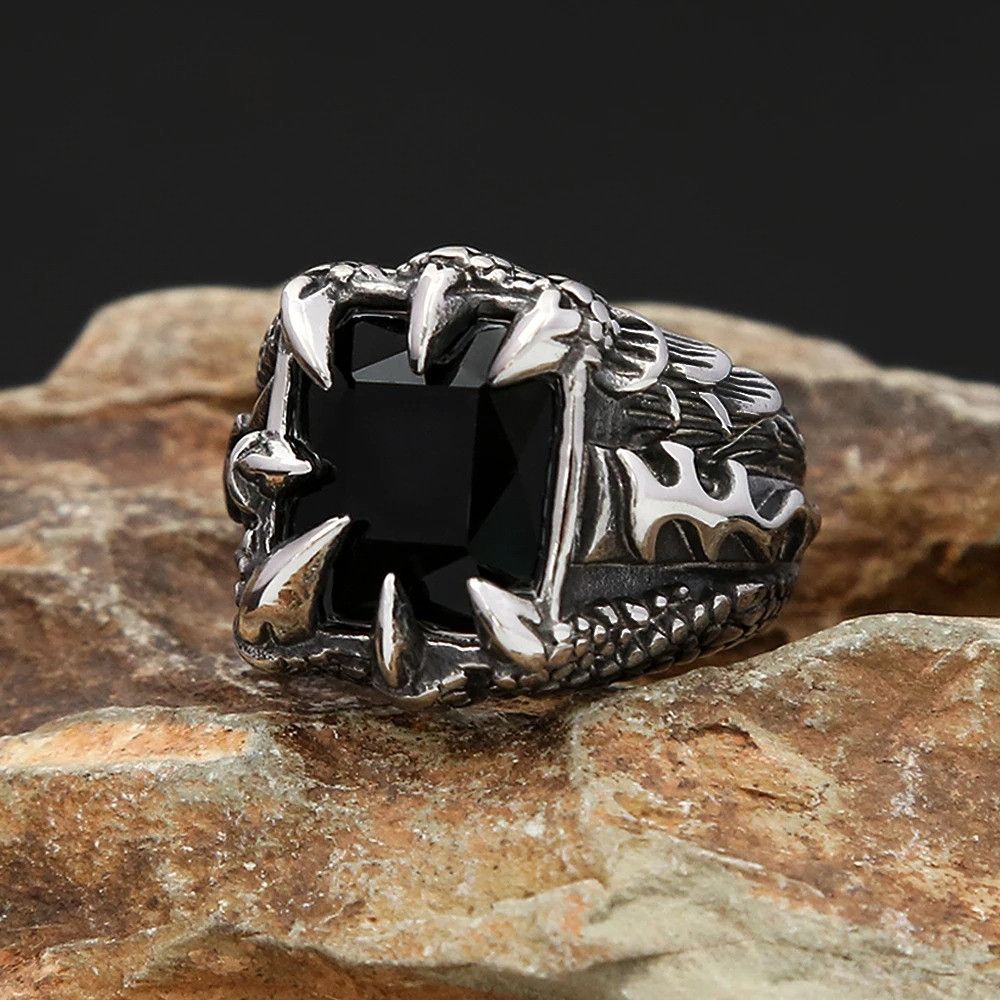 Other Dragon Claw Stone Ring Size ONE SIZE - 6 Thumbnail