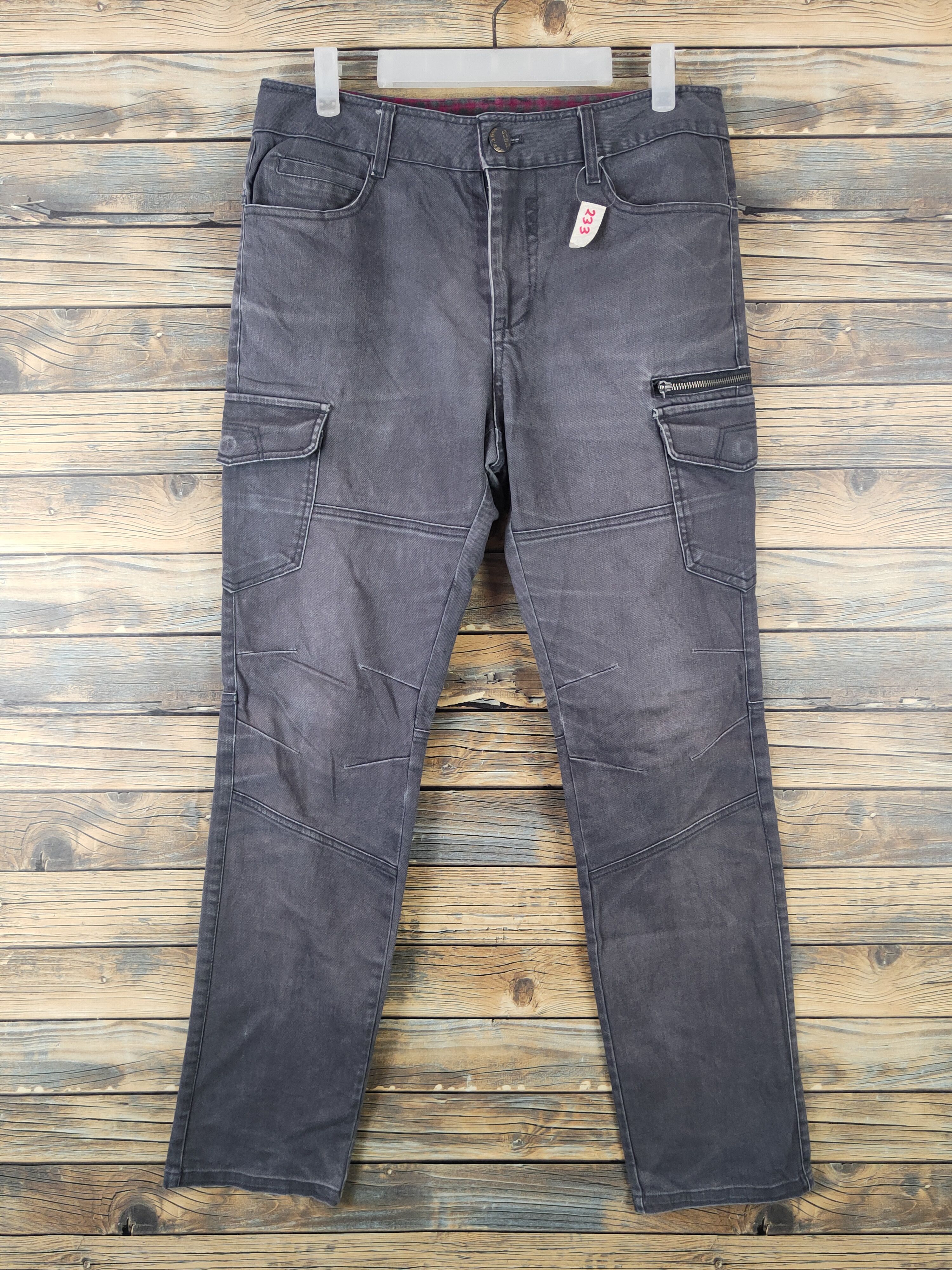 Japanese Brand DLL Ugiz Gray Multipocket utility Tactical Cargo Pants #233 Size US 30 / EU 46 - 1 Thumbnail