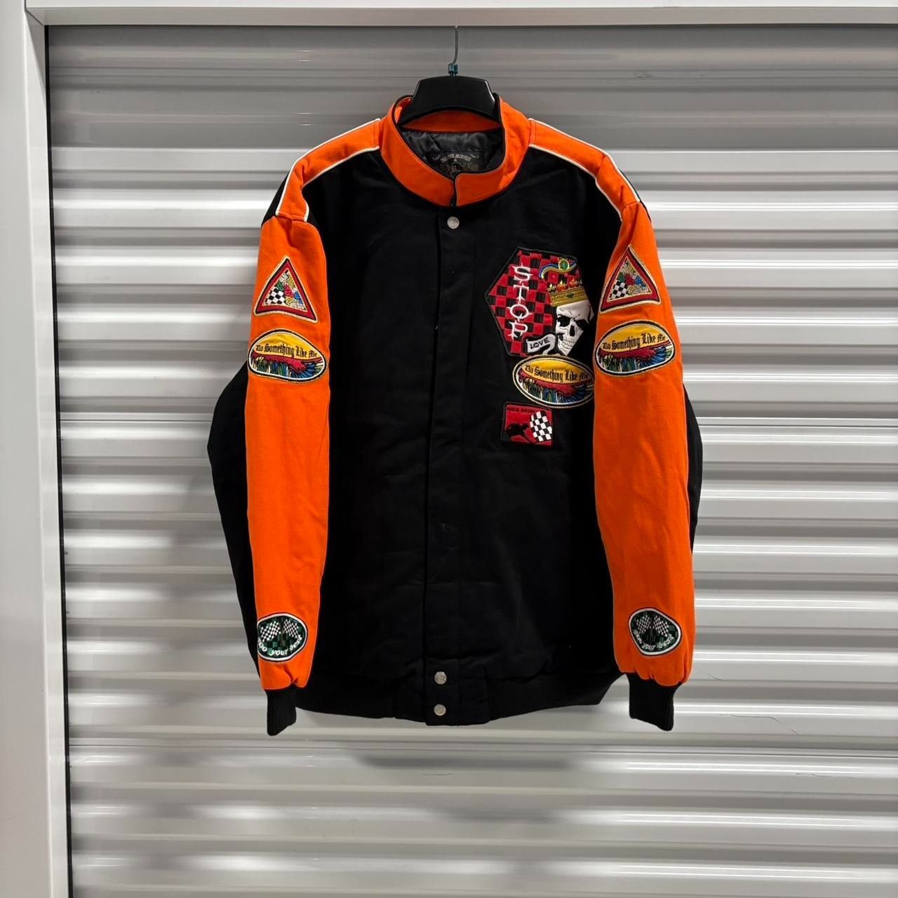 Vintage Blue Axes Snap Jacket King