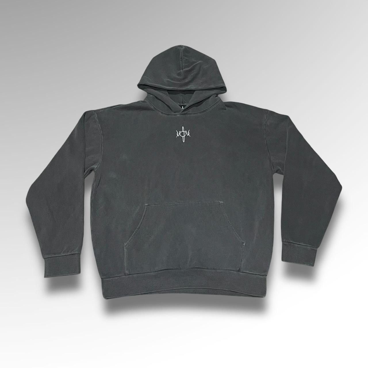 Other Cosmic Eye Hoodie – Washed Gray Retro Sci-Fi Streetwear 👁️ Size US M / EU 48-50 / 2 - 3 Thumbnail