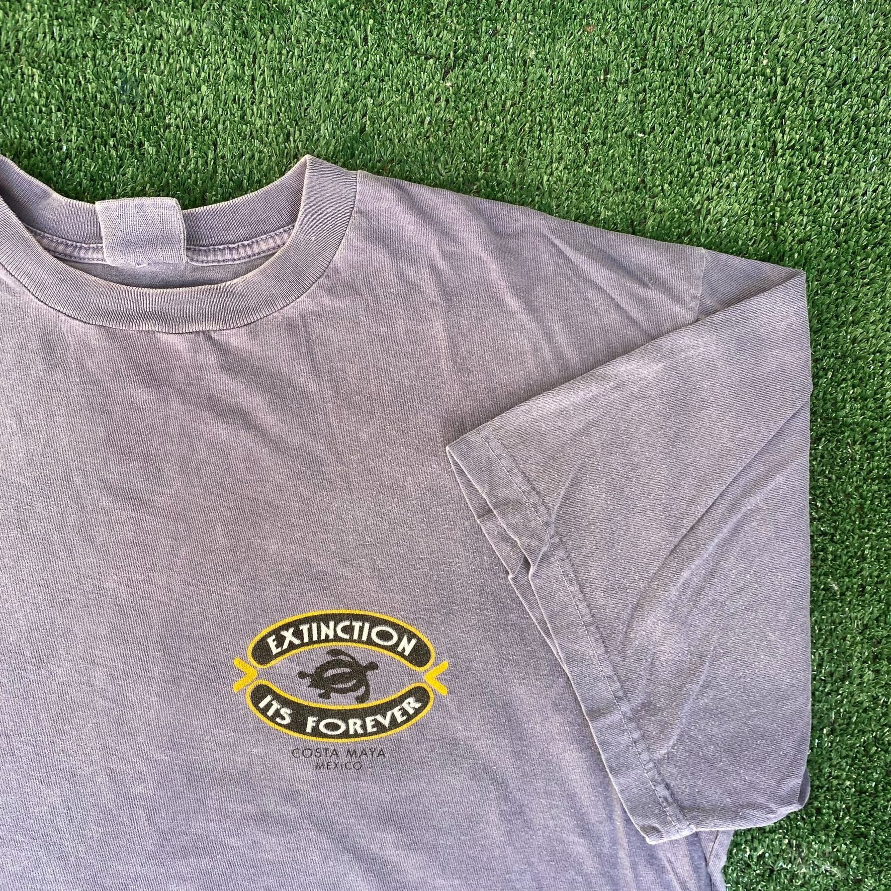 Vintage Vintage 90s Sea Turtle T-Shirt Nature Animal Wildlife Tee Size US XL / EU 56 / 4 - 5 Thumbnail