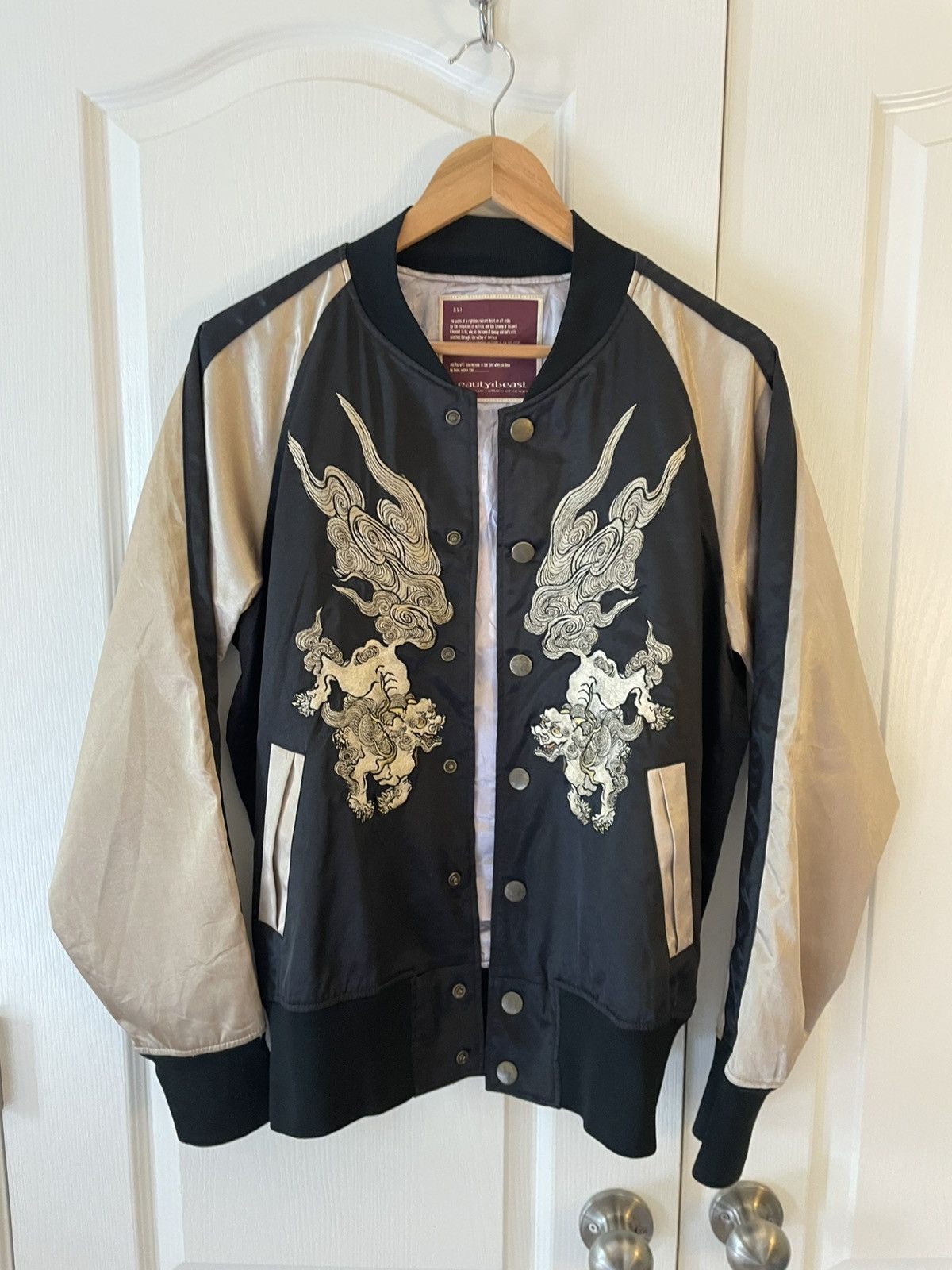 【beauty:beast】スーベニアジャケット Beauty Beast Beauty:Beast Cospa Devilman Embroidered Varsity