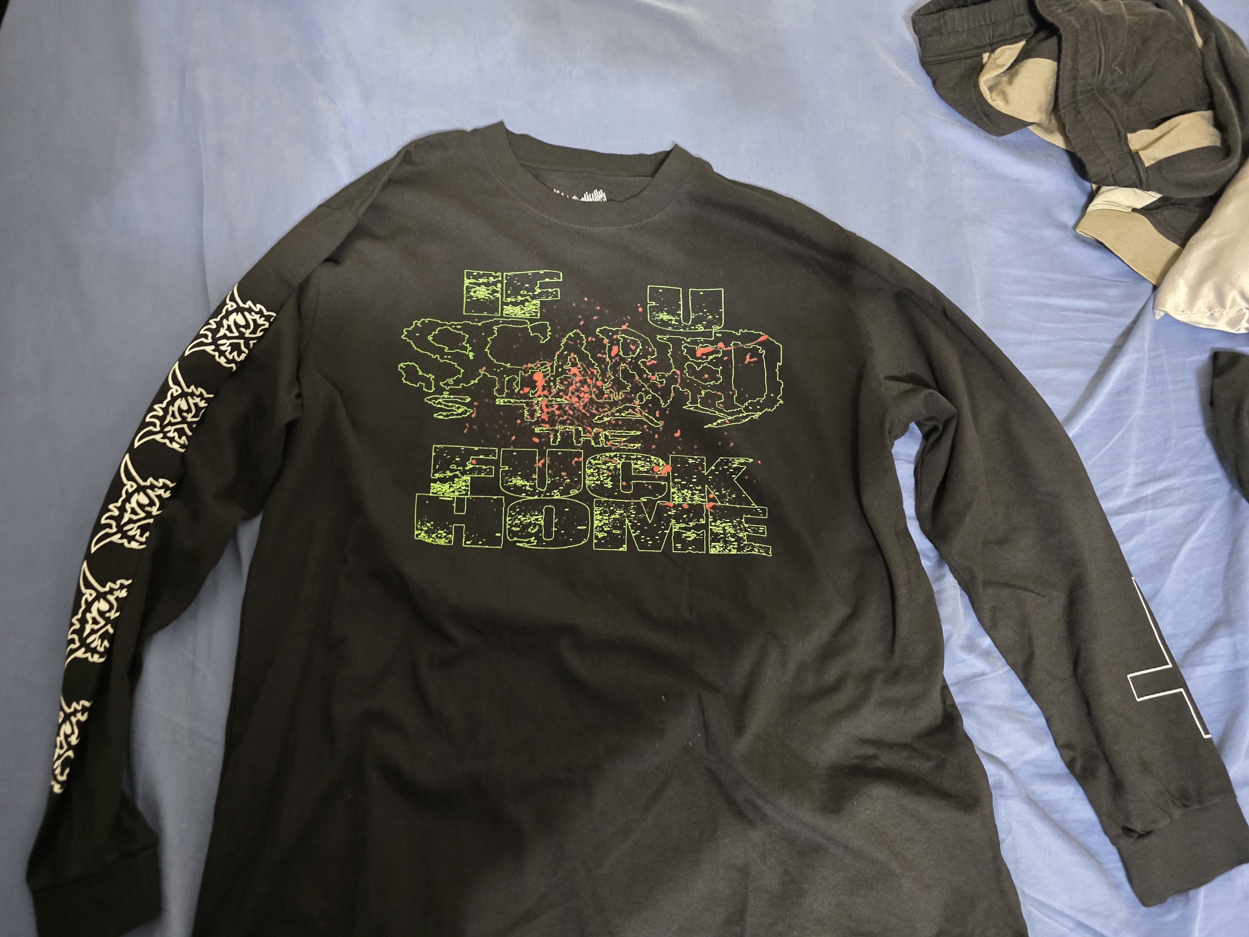 Ken Carson Ken carson if u scared tour longsleeve Size US XXL / EU 58 / 5 - 1 Thumbnail