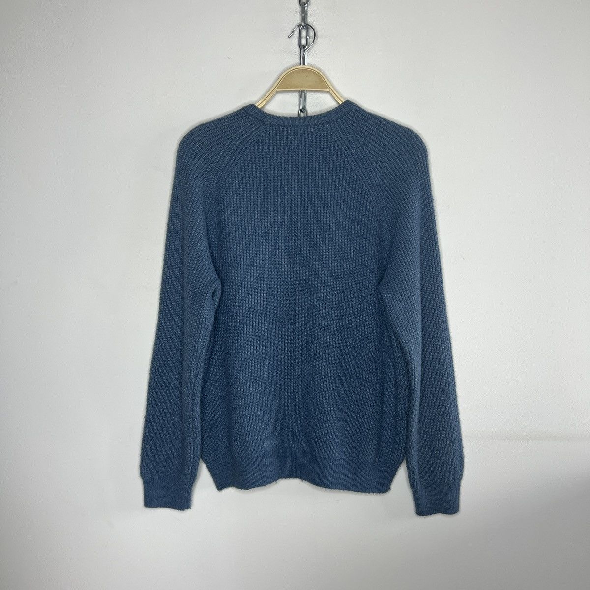 Loro Piana Loro Piana Wool Jumper Sweater Knitted Blue Size US M / EU 48-50 / 2 - 8 Thumbnail