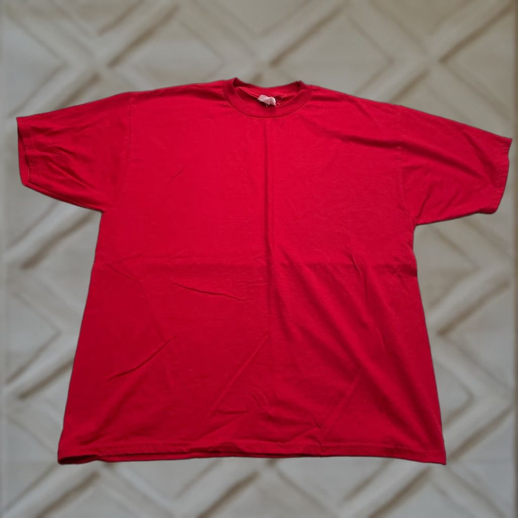 Jerzees JERZEES Shirt Mens 2XL Red Crew Neck Short Sleeve Heavyweight Solid Cotton Blend Jersey Adult Regular Size US XXL / EU 58 / 5 - 1 Thumbnail