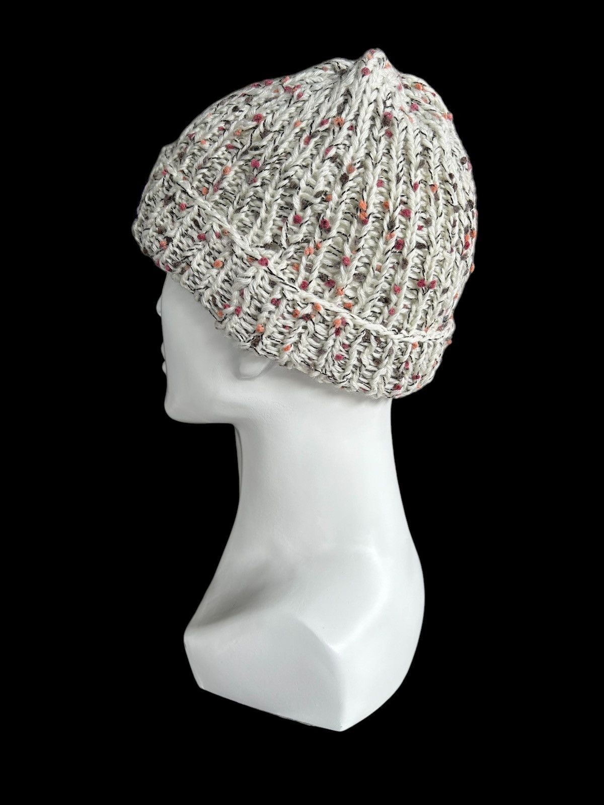 Japanese Brand × Kapital × Vintage Crochet Knitted Handmade Beanie Hats ☠️☠️ Size ONE SIZE - 2 Thumbnail
