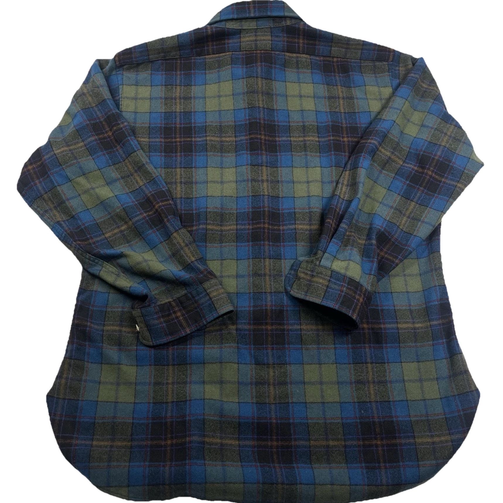 Pendleton VINTAGE Pendleton Western Shirt Elbow Patch Plaid Wool Long Sleeve Men's XL Size US XL / EU 56 / 4 - 3 Thumbnail