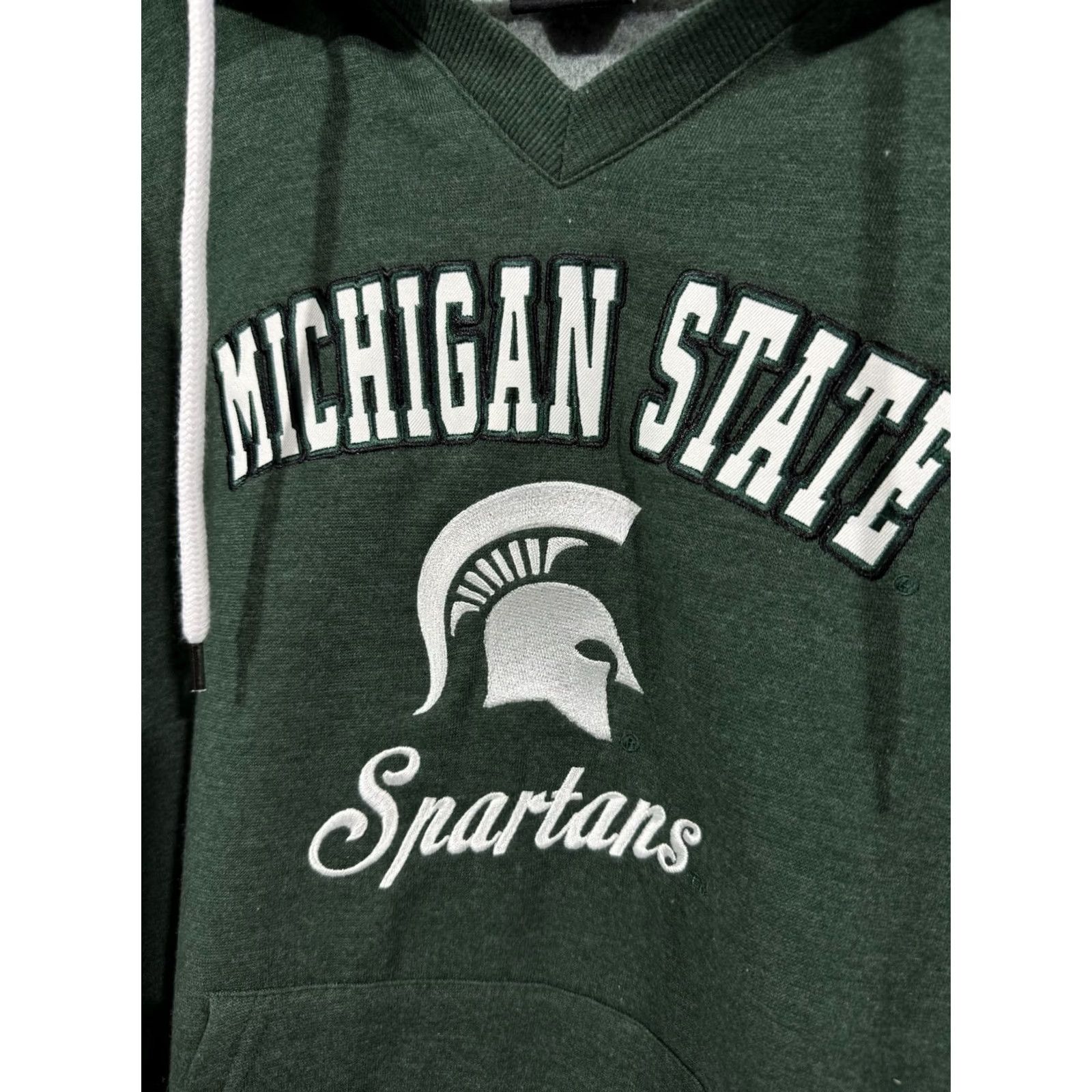 Vintage Michigan State Spartans Hoodie Women XL Green Colosseum Pullover NCAA University Size XL / US 12-14 / IT 48-50 - 7 Thumbnail