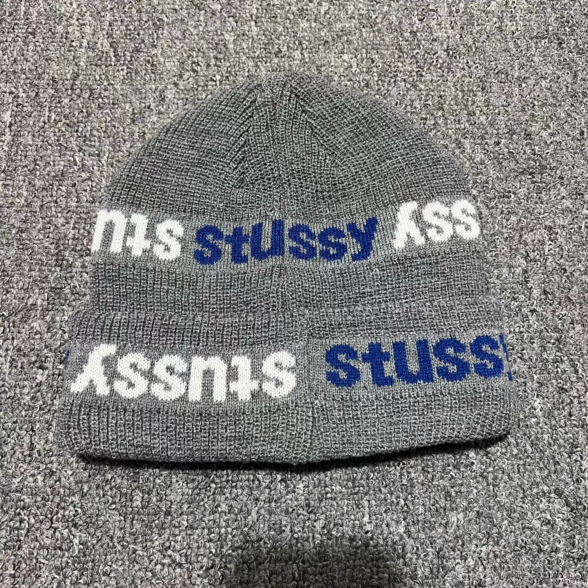 Stussy Stussy All-Over Logo Knitted Beanie Q7 Size ONE SIZE - 7 Thumbnail