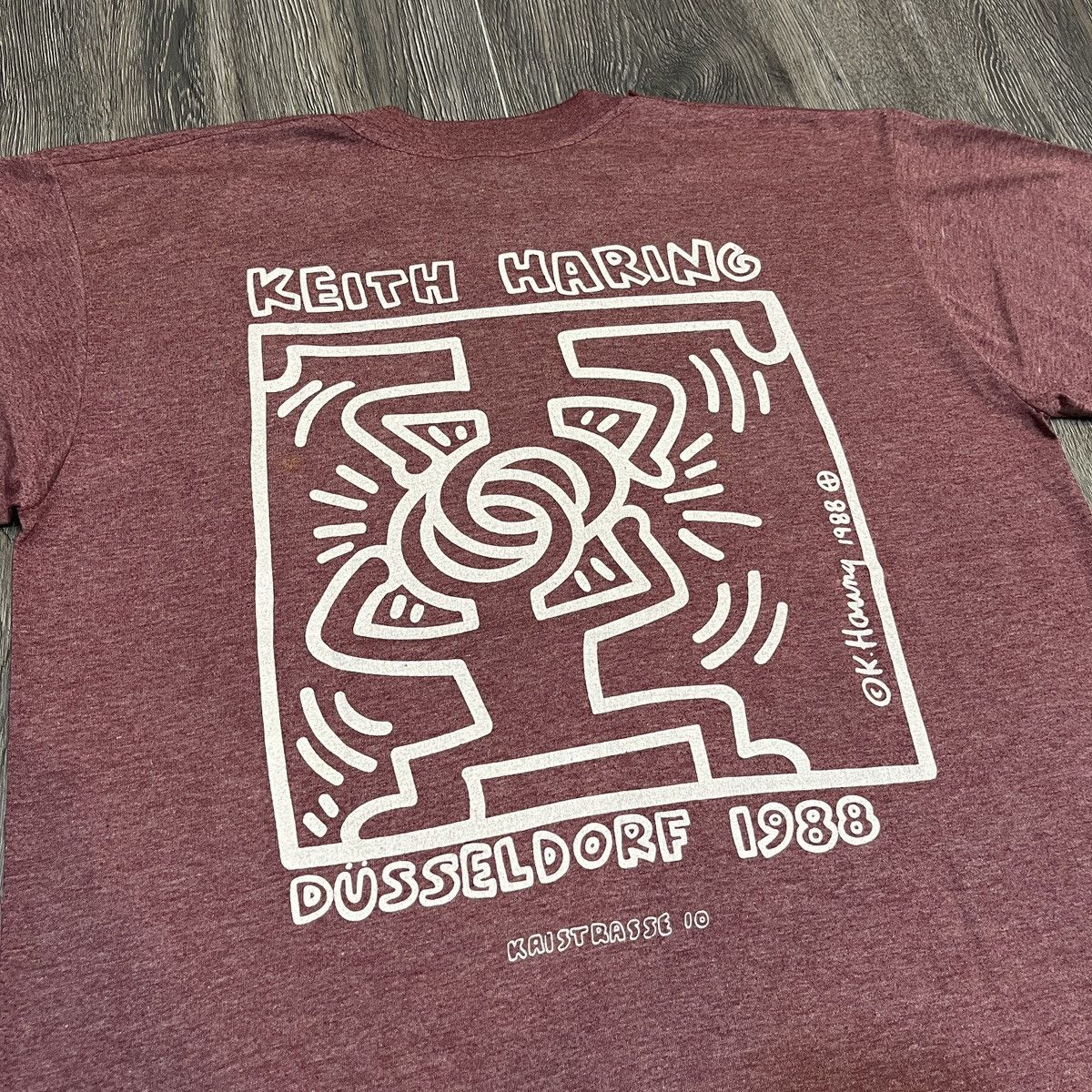 Keith Haring 1988 Keith Haring Dusseldorf Kaistrasse 10 T-shirt Size US L / EU 52-54 / 3 - 2 Thumbnail