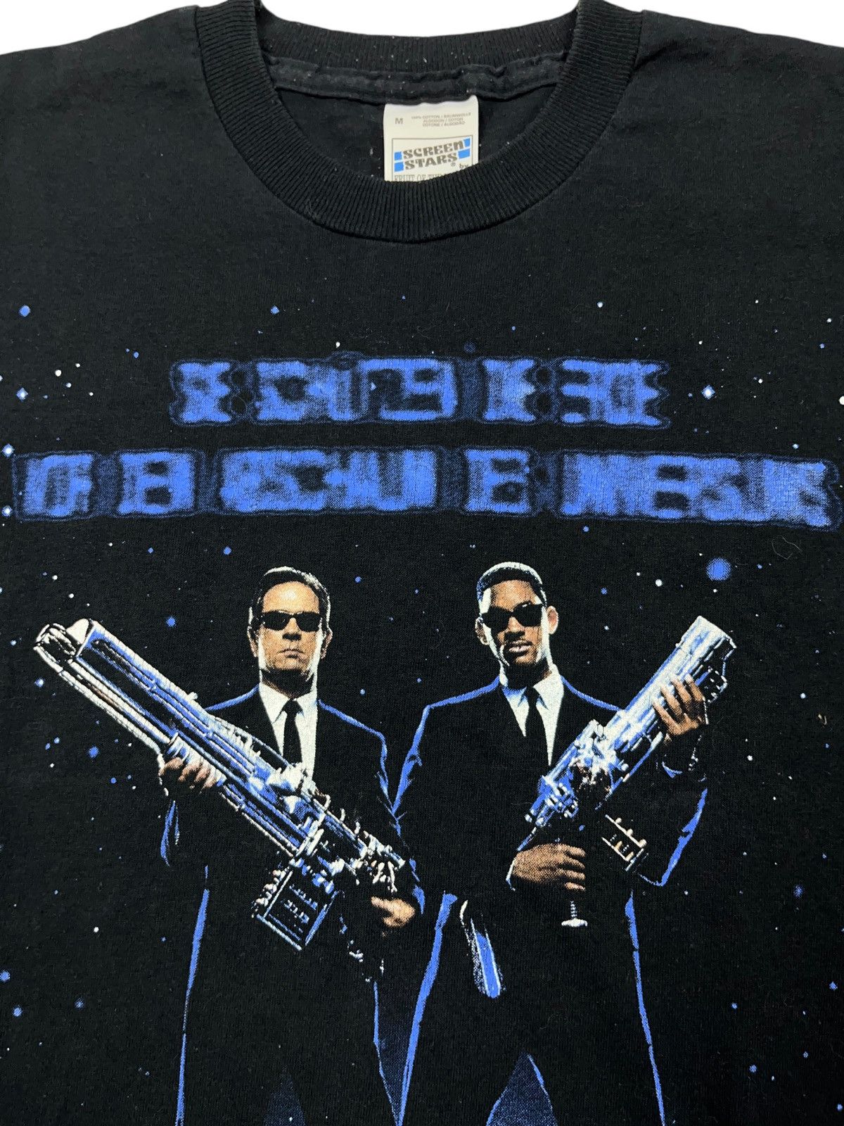 Vintage Vintage 1997 Men In Black Movie Promo Alien Rare T-shirt Size US M / EU 48-50 / 2 - 2 Thumbnail