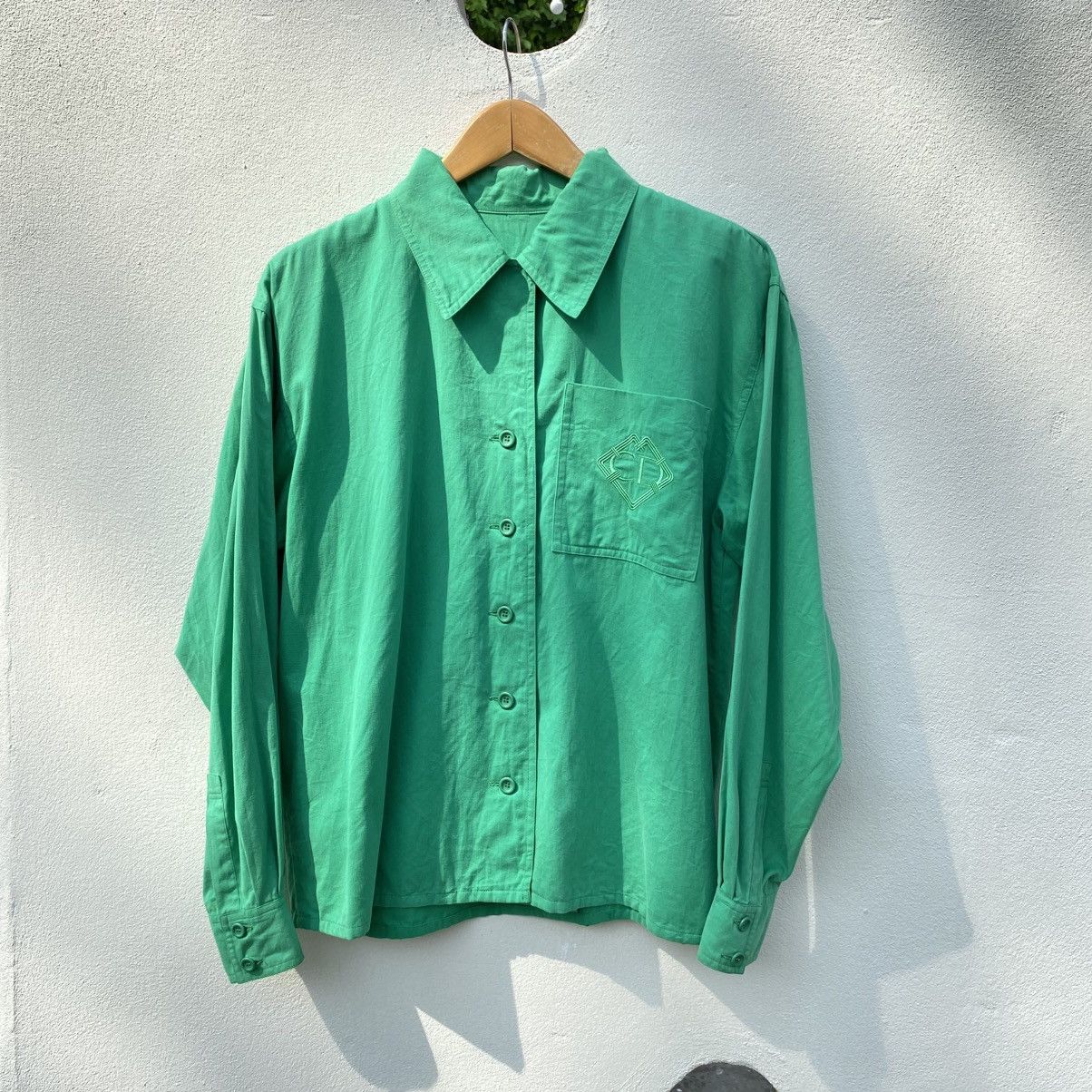 Dior Christian Dior Green Pocket Shirt Size M / US 6-8 / IT 42-44 - 13 Thumbnail