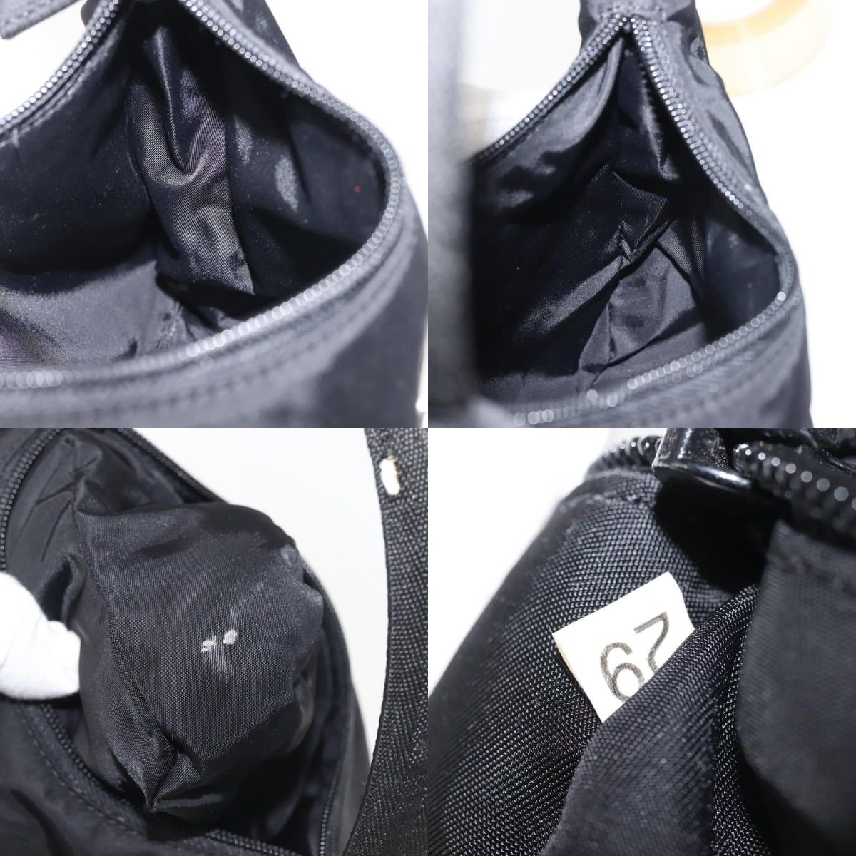 Prada PRADA Hand Bag Nylon Black Silver Size ONE SIZE - 12 Thumbnail