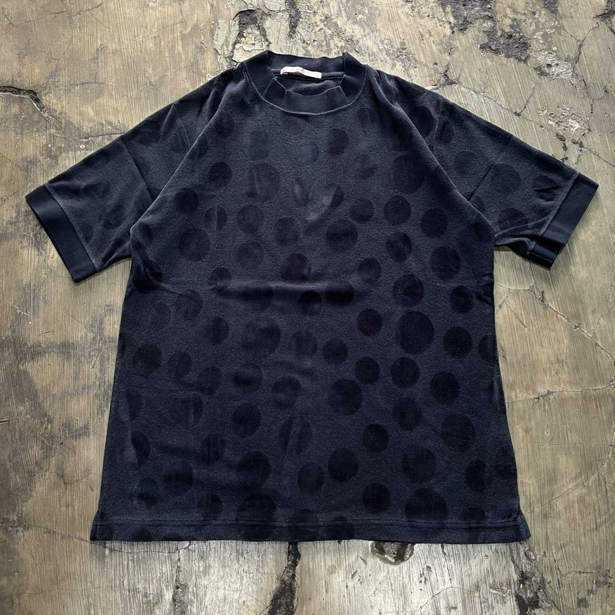 Archive 40 ct 525 mock neck polka dot texture