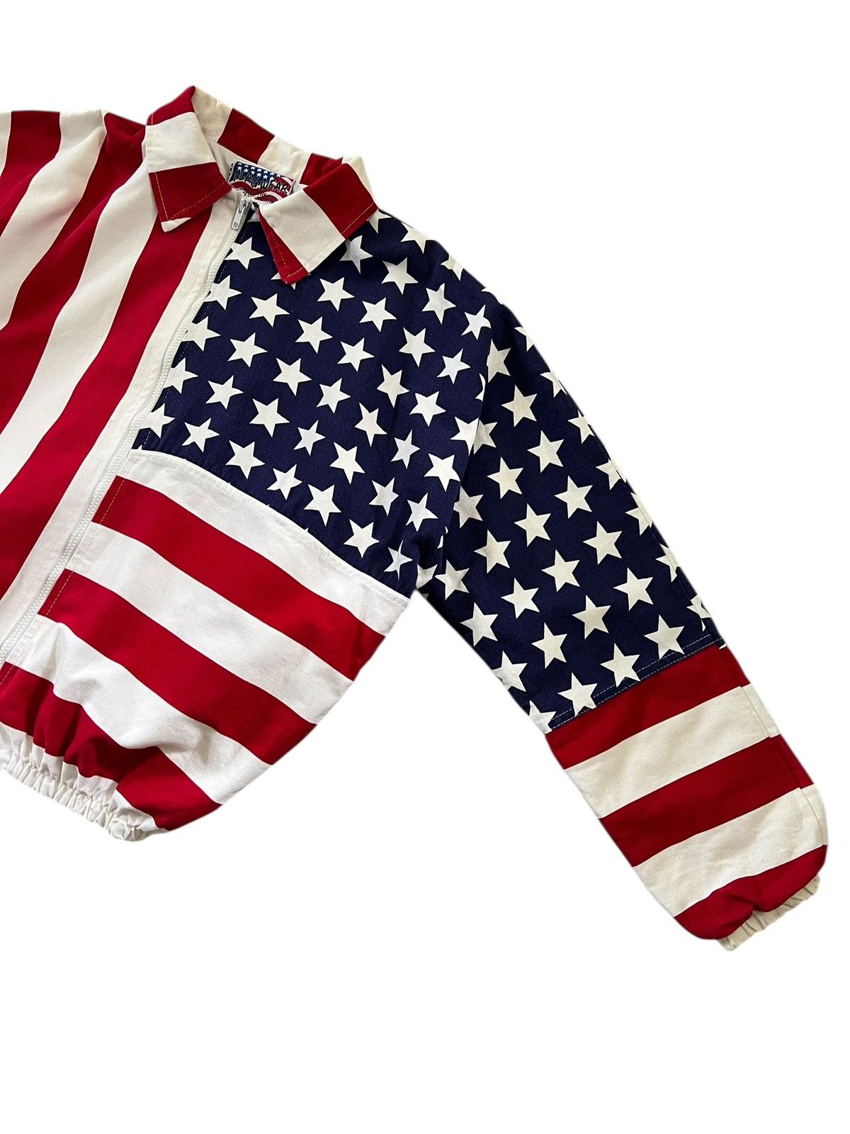 Vintage Vintage 90s Flag Wear 🇺🇸 Bomber Jacket Size US XL / EU 56 / 4 - 4 Thumbnail