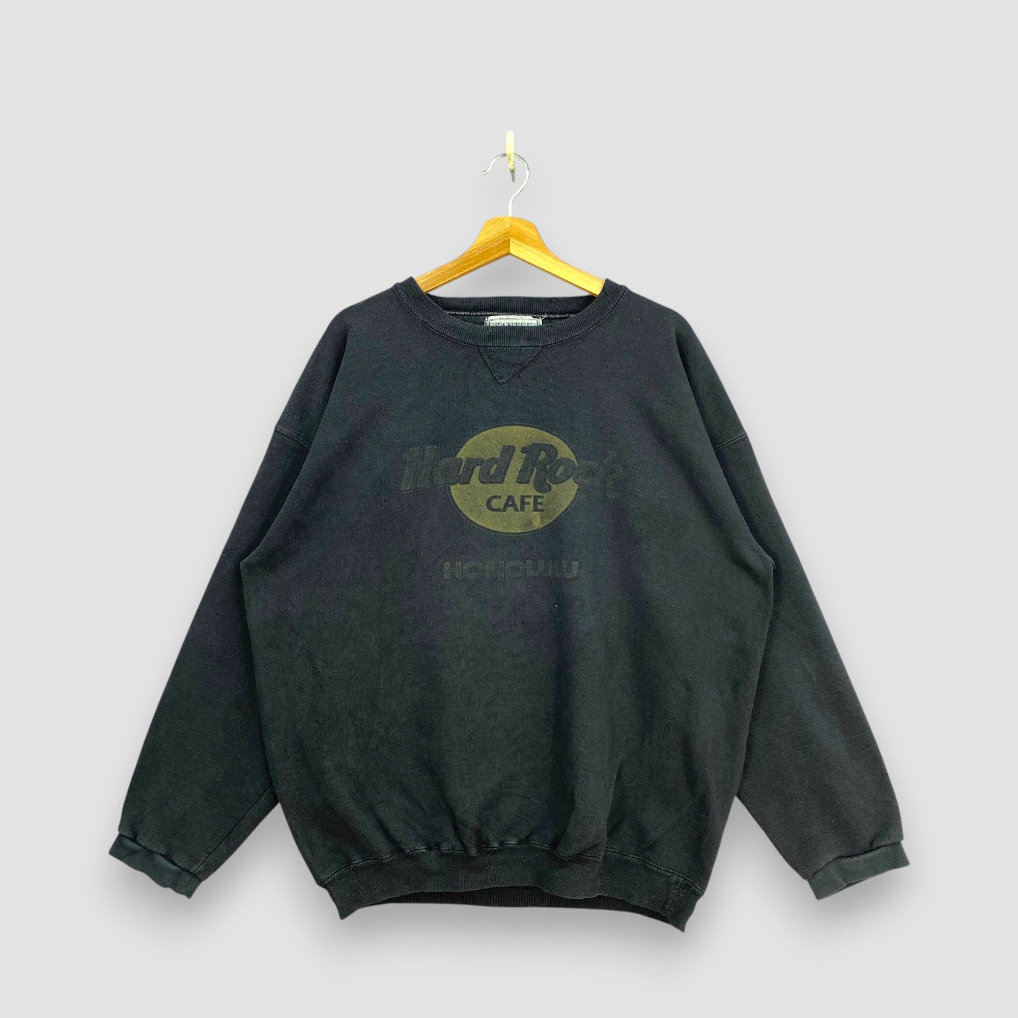 Hard Rock Cafe Vintage 90s Faded Hard Rock Cafe Honolulu Sweatshirt USA Size US XL / EU 56 / 4 - 1 Thumbnail