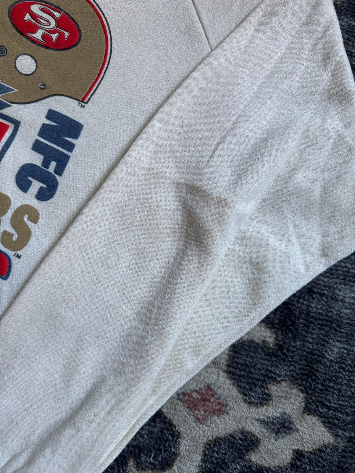 Vintage vintage 1989 49ers vs. Bengals Super Bowl crewneck Size US L / EU 52-54 / 3 - 5 Thumbnail