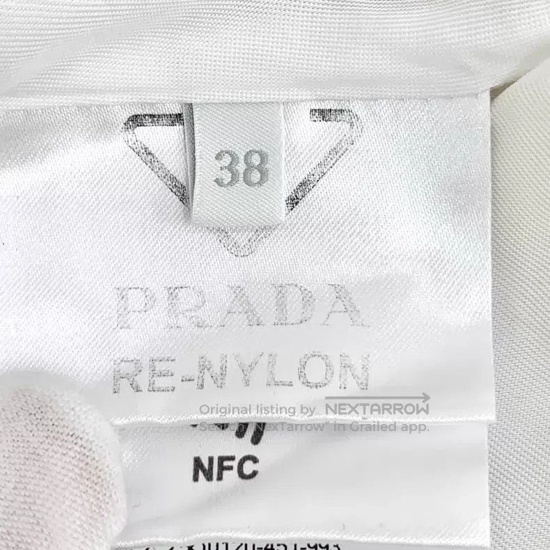 Prada Prada White triangle lapel zipper long-sleeved jacket Size XS / US 0-2 / IT 36-38 - 7 Thumbnail