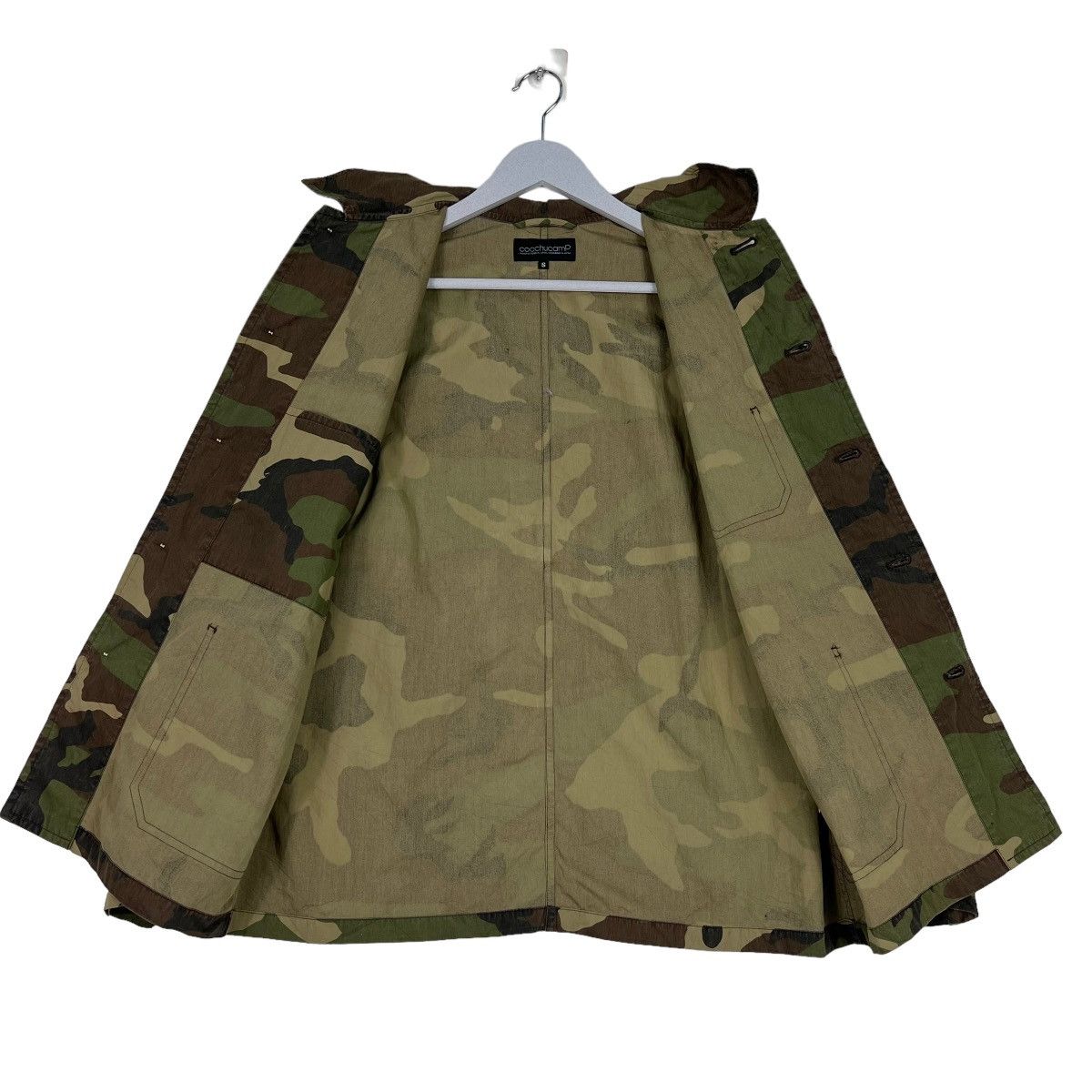 Japanese Brand CHOOCHUCHAMP WOODLAND CAMO MILITARY SHIRT JACKET Size US S / EU 44-46 / 1 - 11 Thumbnail
